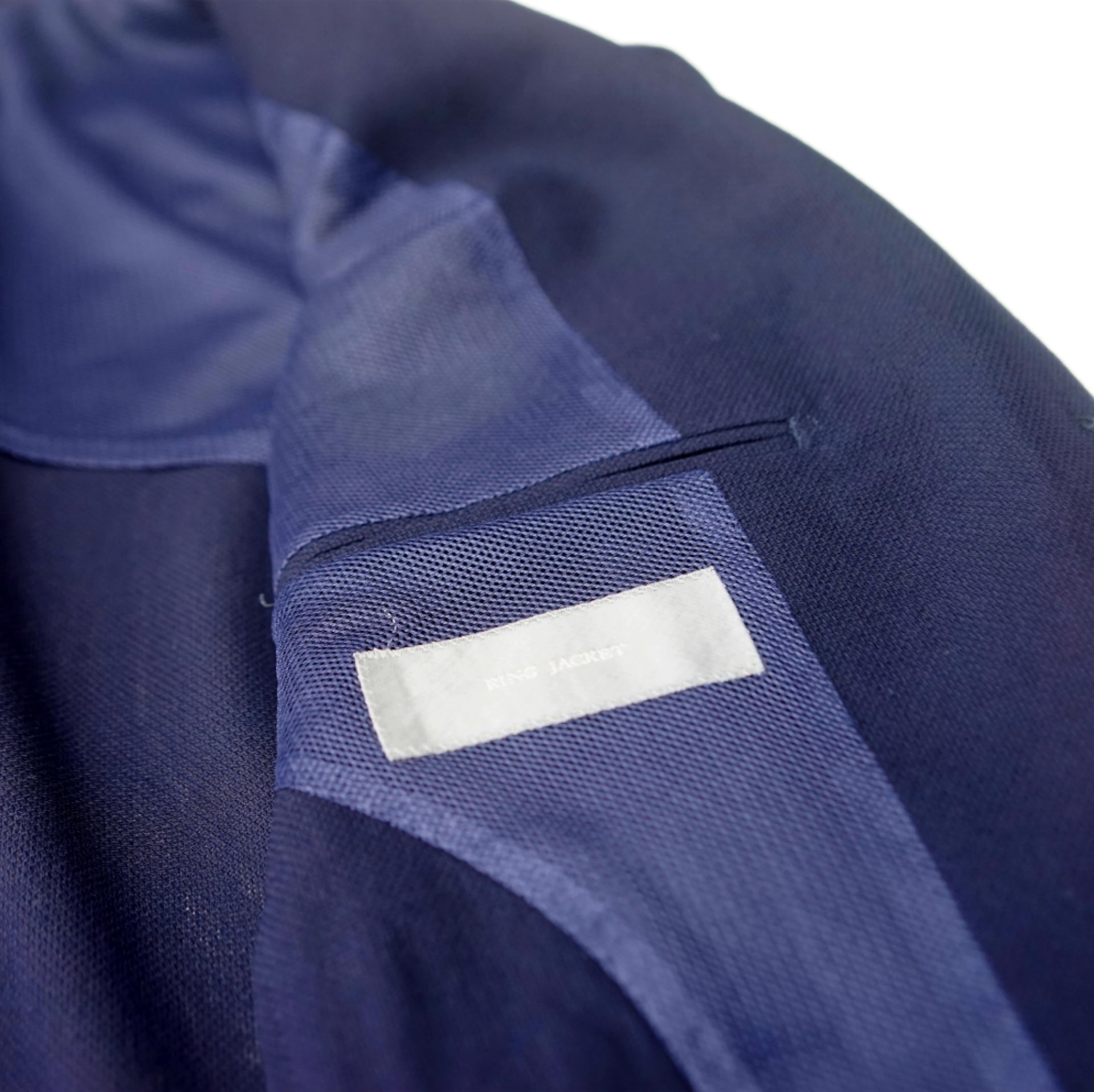 RING JACKET X COLONY CLOTHING NAVY HOPSACK SPORT JACKET / RE055S28X