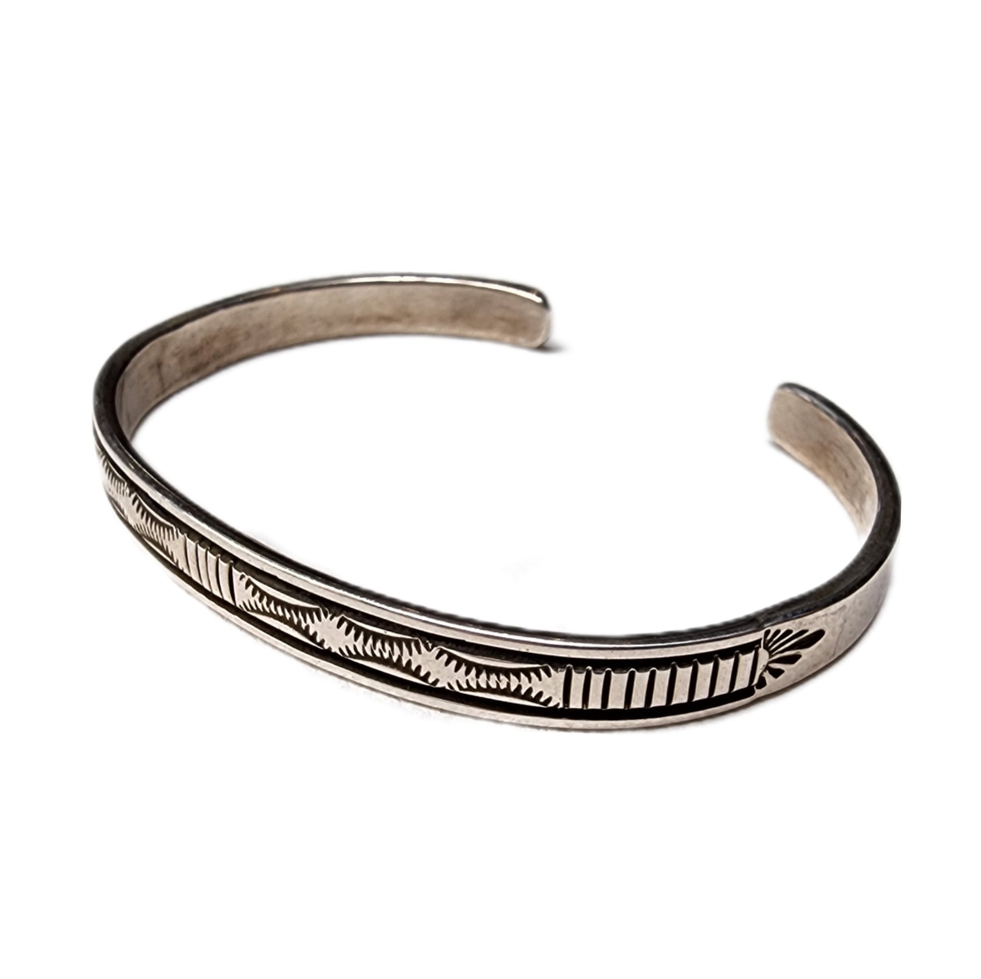Silver Bracelet by Bruce Morgan / 5.5 inch (A)