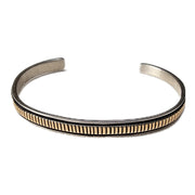 14K & Silver Bracelet by Bruce Morgan 5.25 inch (A)