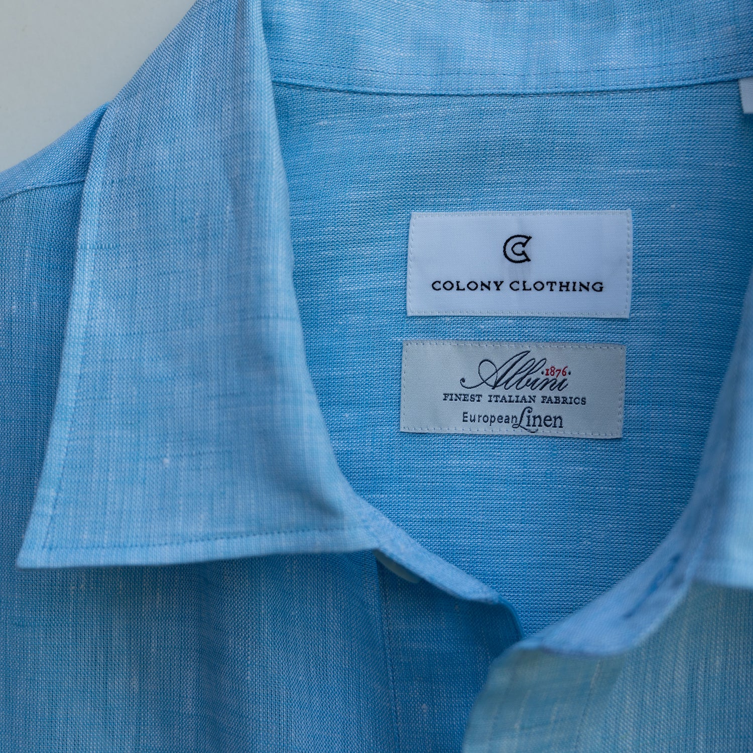 COLONY CLOTHING / ALBINI LINEN LOUNGE SHIRT / CCSE-SH02