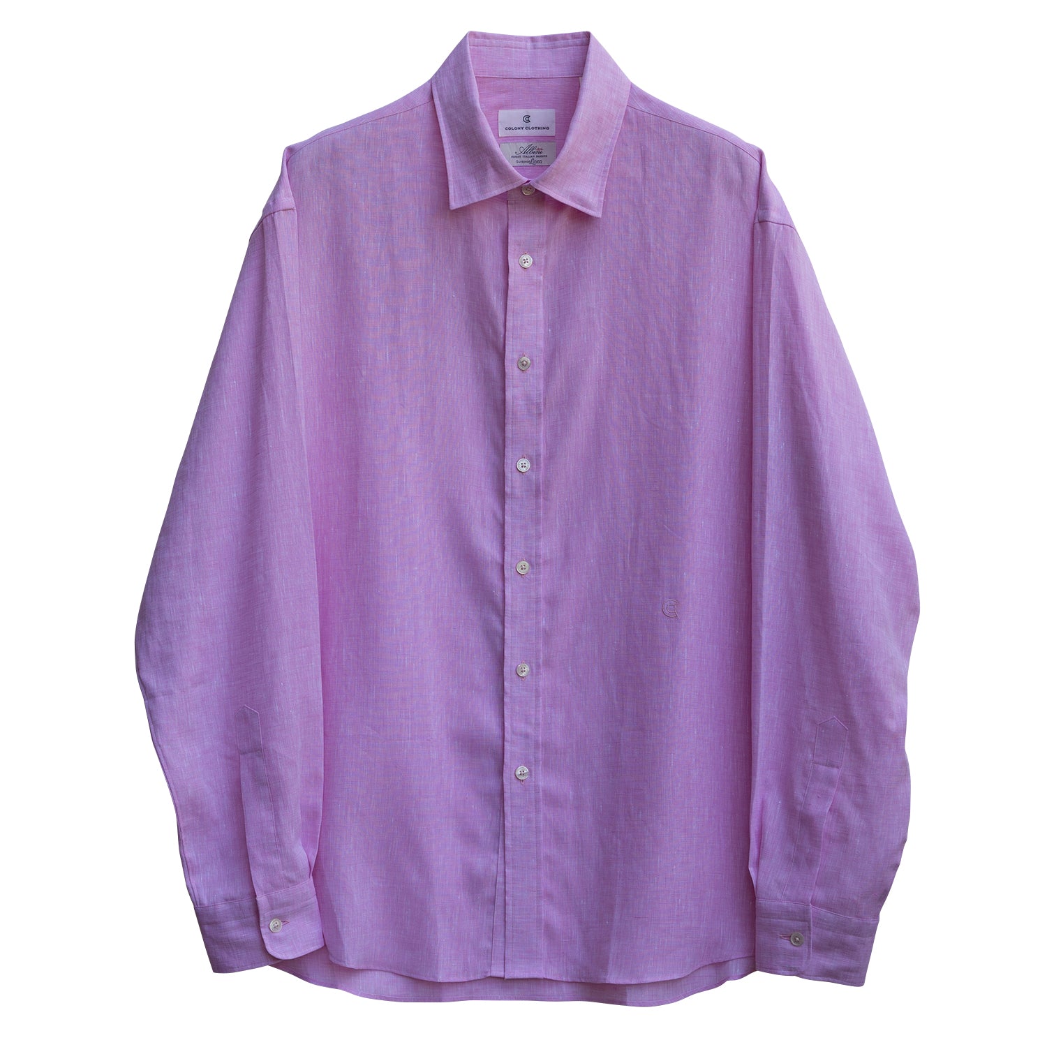 COLONY CLOTHING / ALBINI LINEN LOUNGE SHIRT / CCSE-SH02