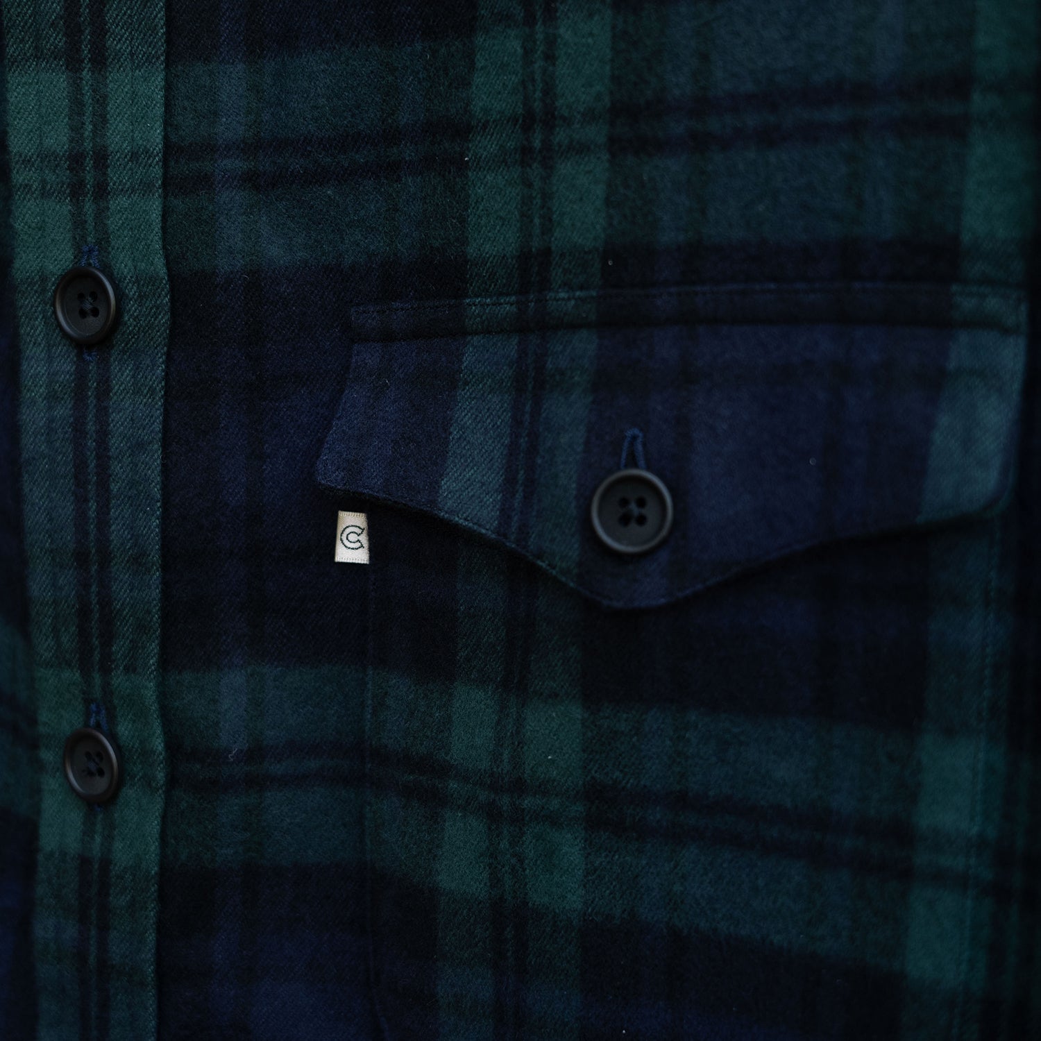 COLONY CLOTHING / BLACK WATCH COTTON FLANNEL SHIRT / CC2302-SH05