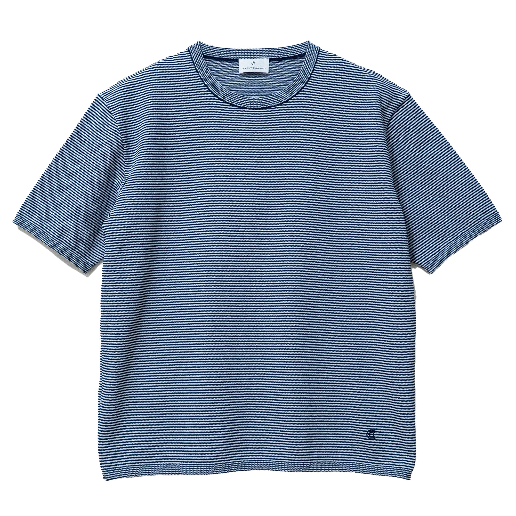 COLONY CLOTHING / BORDER KNIT TEE / CC2501-KN01