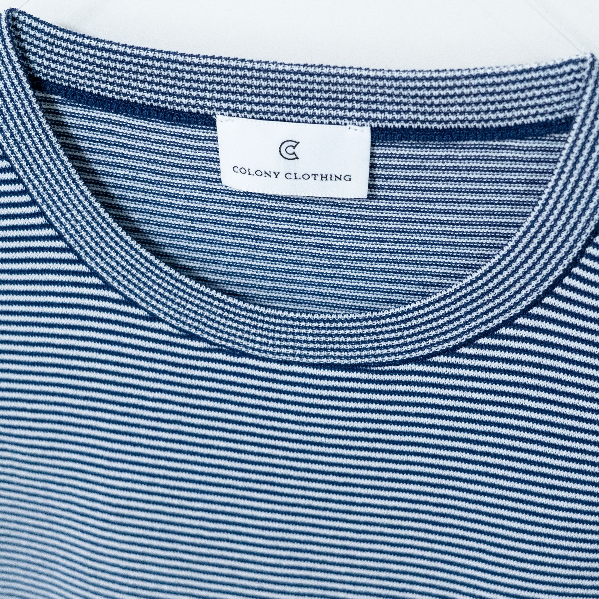 COLONY CLOTHING / BORDER KNIT TEE / CC2501-KN01