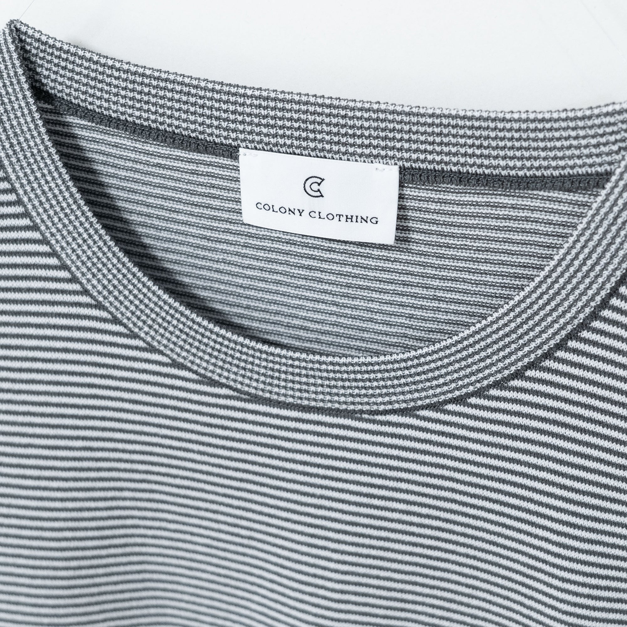 COLONY CLOTHING / JAPANESE PAPER BORDER KNIT TEE / CC2501-KN01