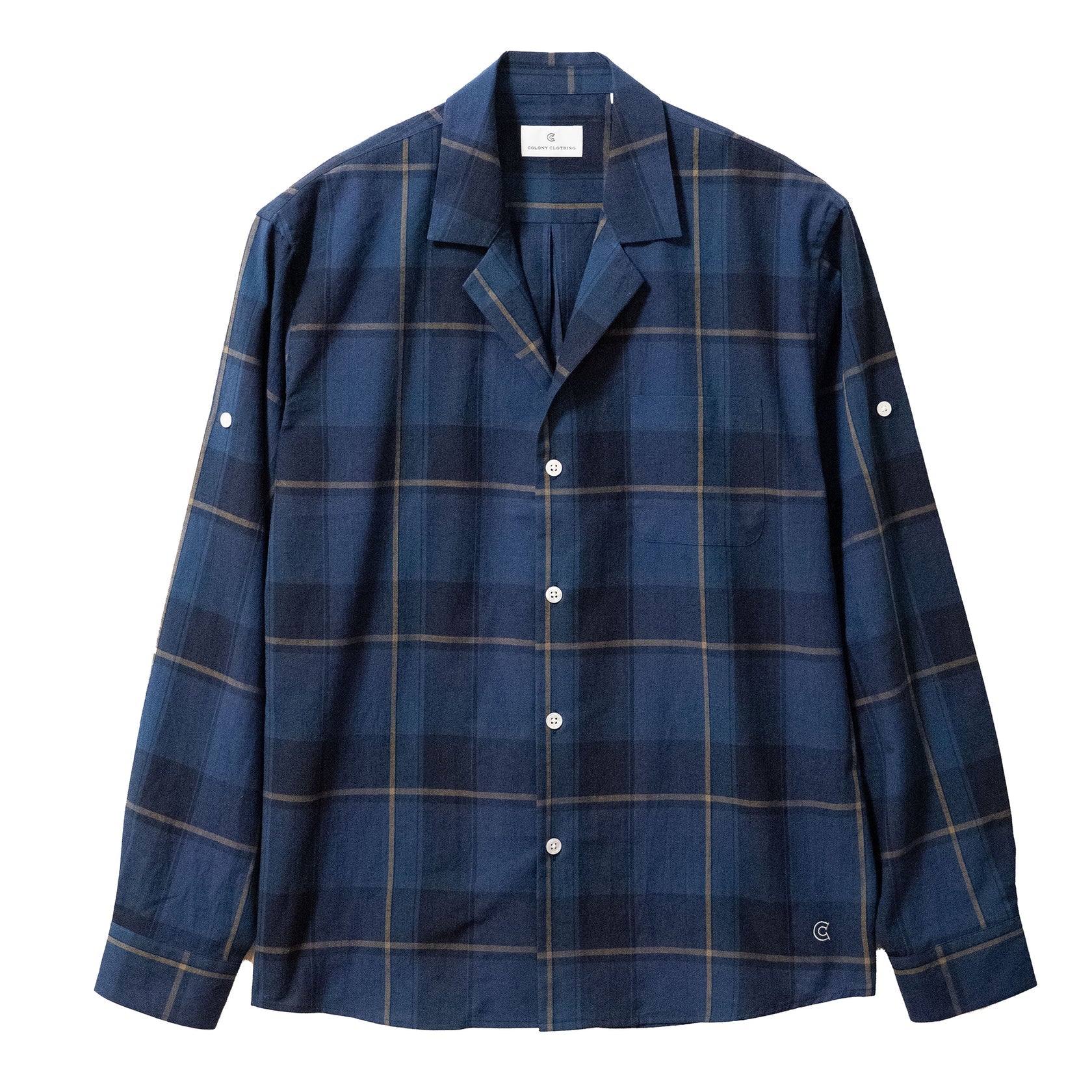 COLONY CLOTHING / OPEN COLLAR SHIRT / CC2501-SH01-02