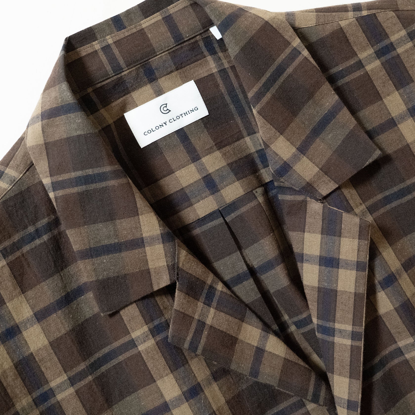 COLONY CLOTHING / OPEN COLLAR SHIRT / CC2501-SH01-02