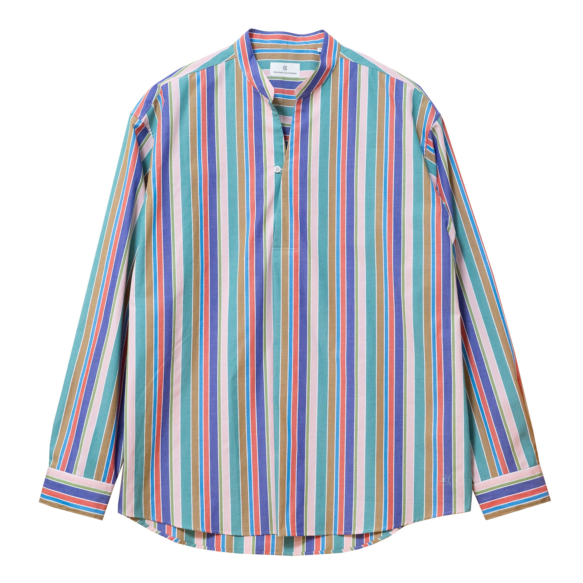 COLONY CLOTHING / NO COLLAR POOLSIDE SHIRT / CC2501-SH03-04