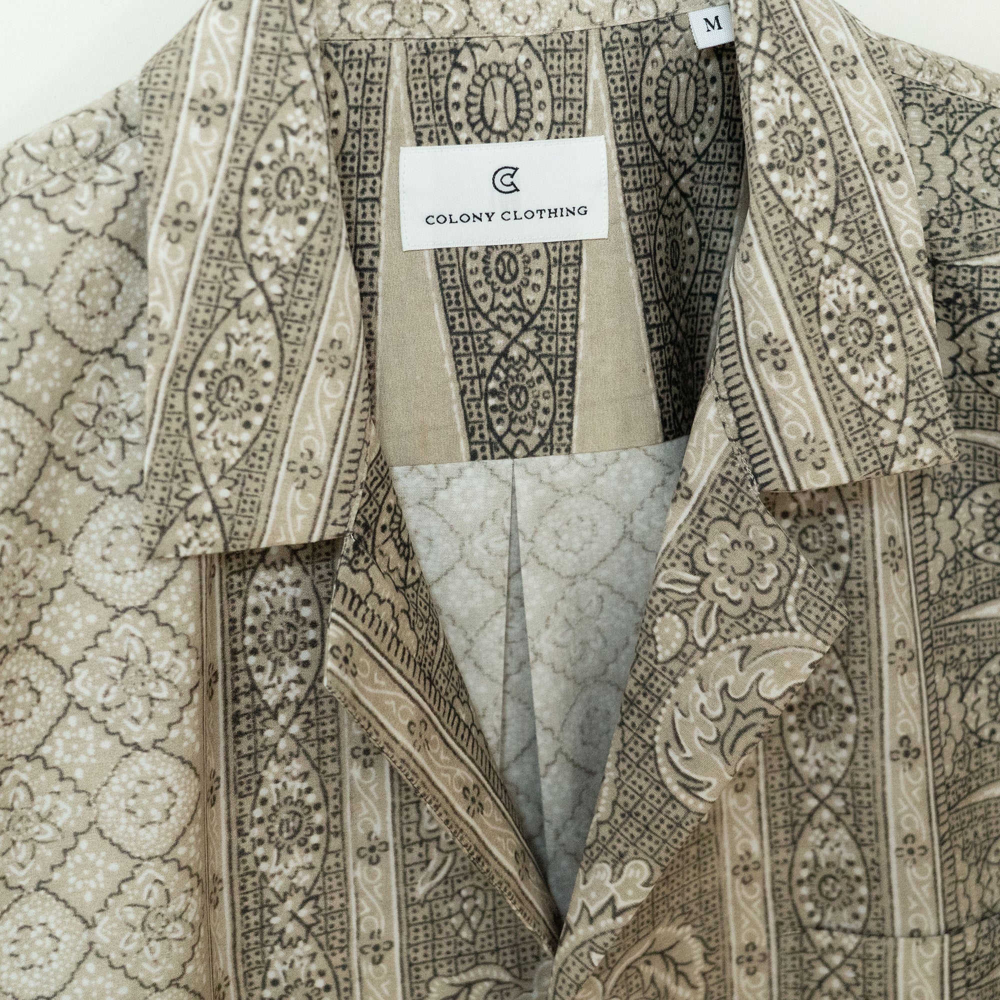 COLONY CLOTHING /  BATIK OPEN COLLAR SHIRT / CC2501-SH01-01
