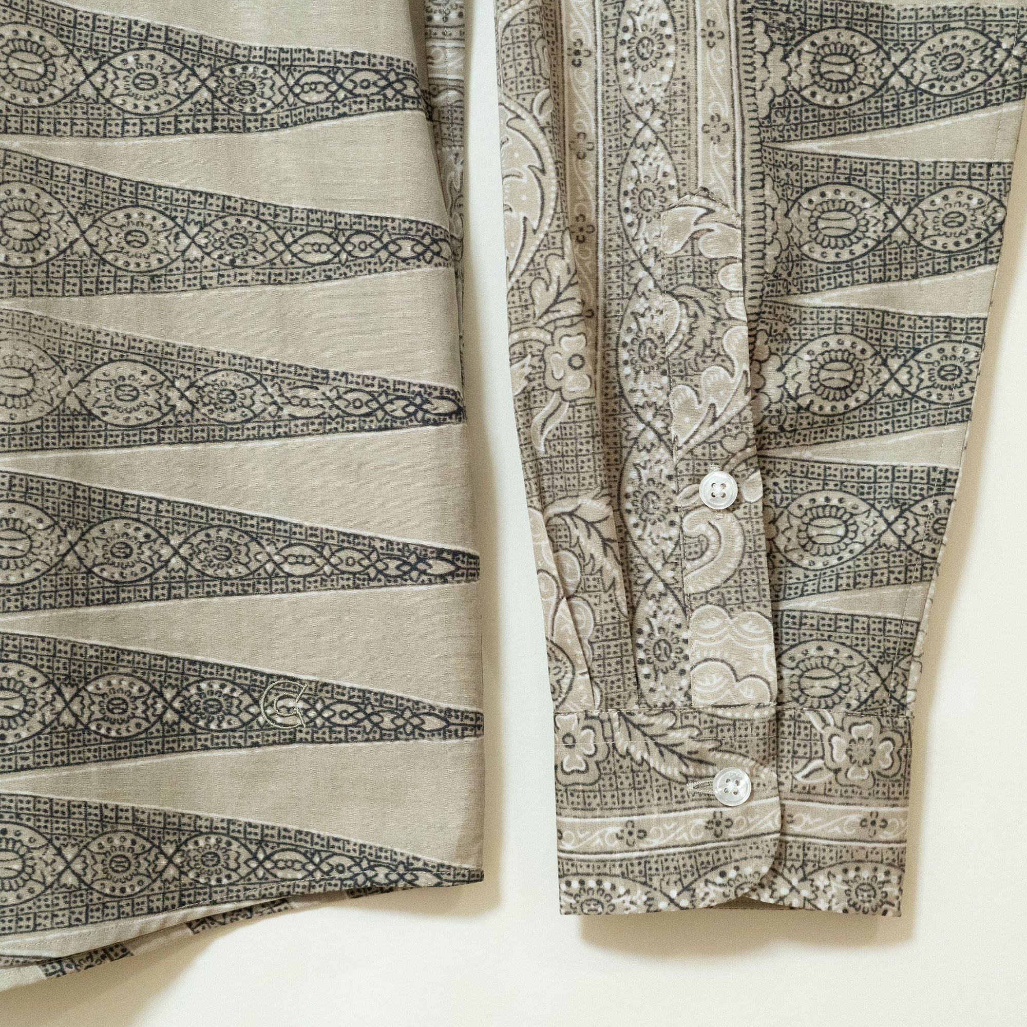 COLONY CLOTHING /  BATIK OPEN COLLAR SHIRT / CC2501-SH01-01