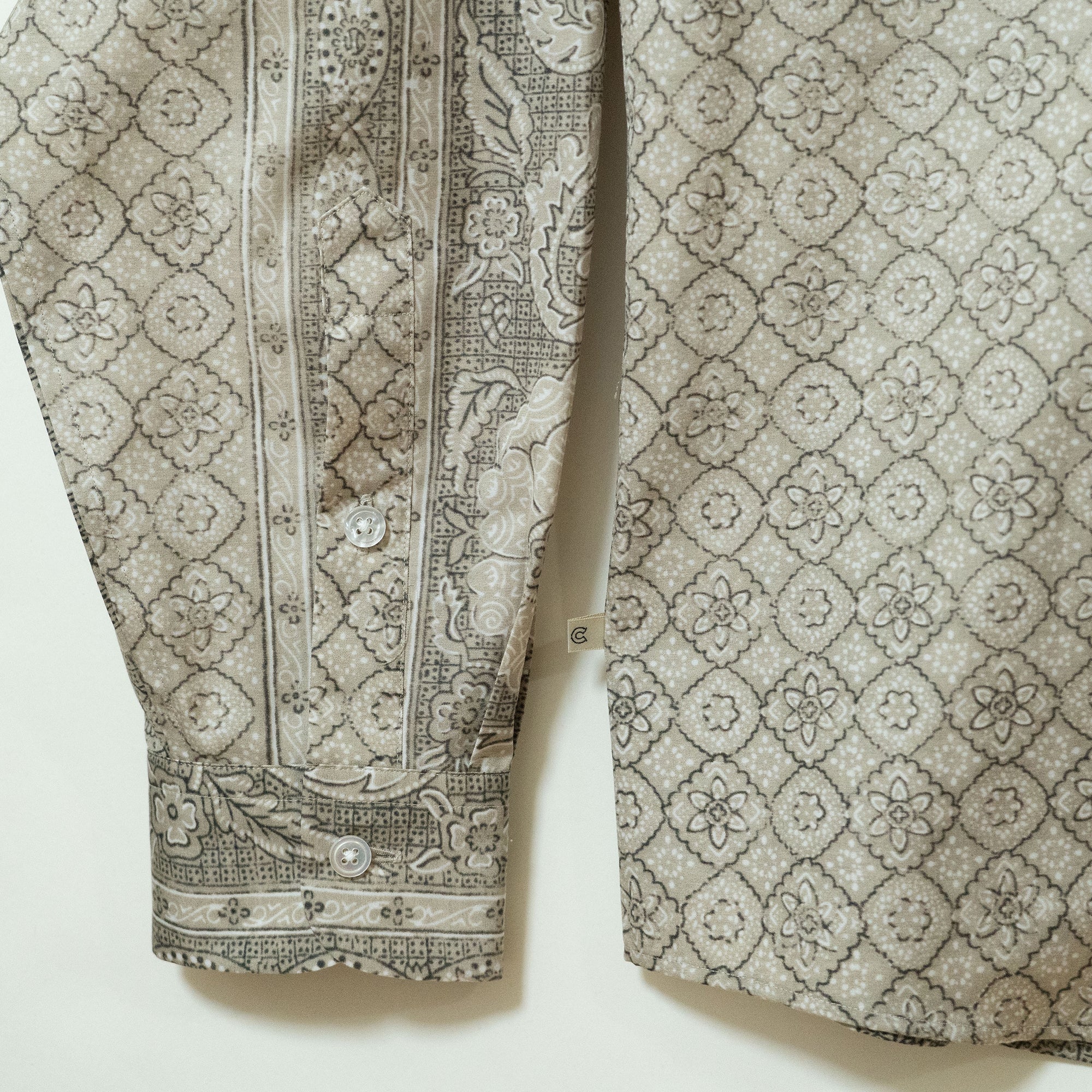 COLONY CLOTHING /  BATIK OPEN COLLAR SHIRT / CC2501-SH01-01