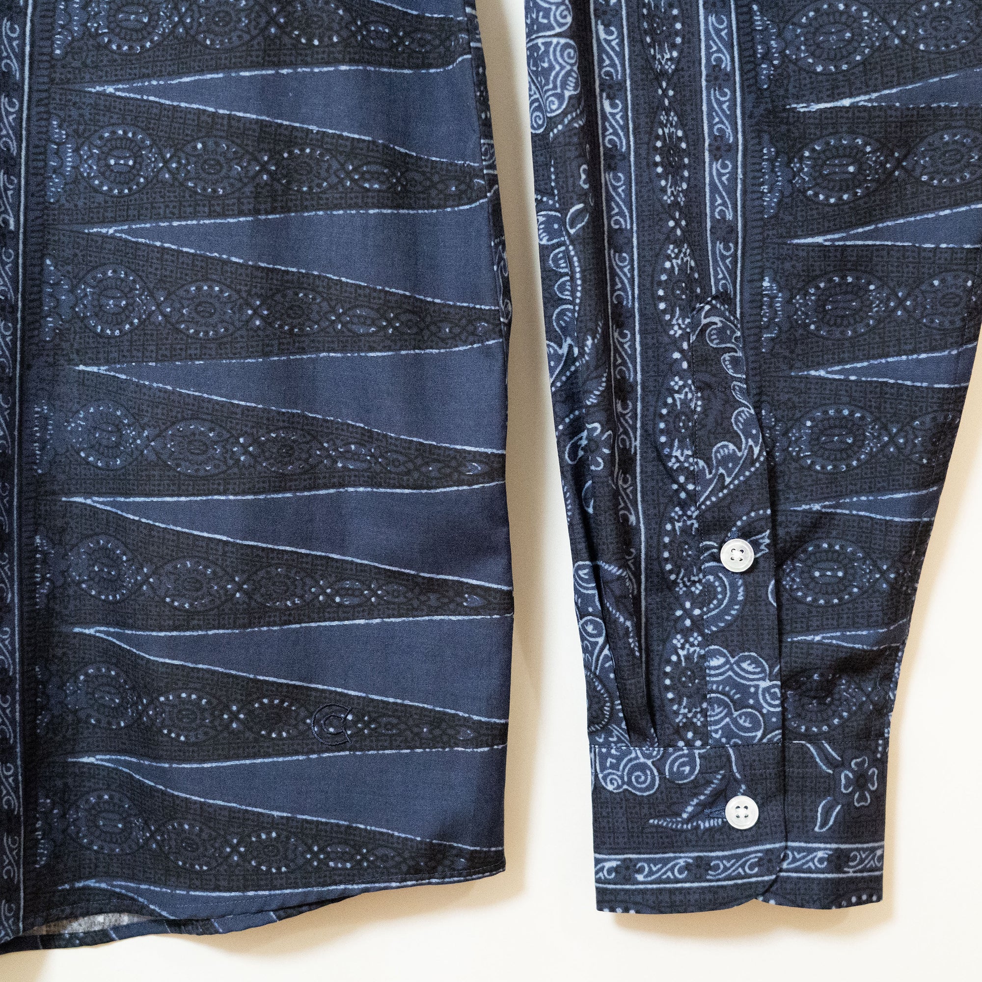 COLONY CLOTHING /  BATIK OPEN COLLAR SHIRT / CC2501-SH01-01