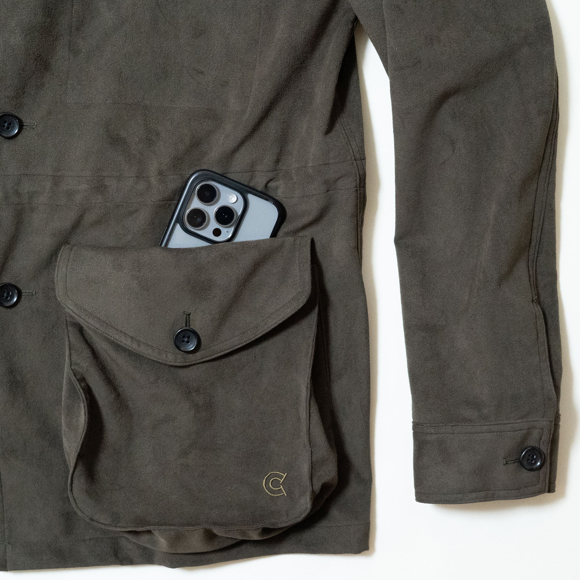 COLONY CLOTHING / ULTRASUEDE SAFARI JACKET / CC2502-JK05-01