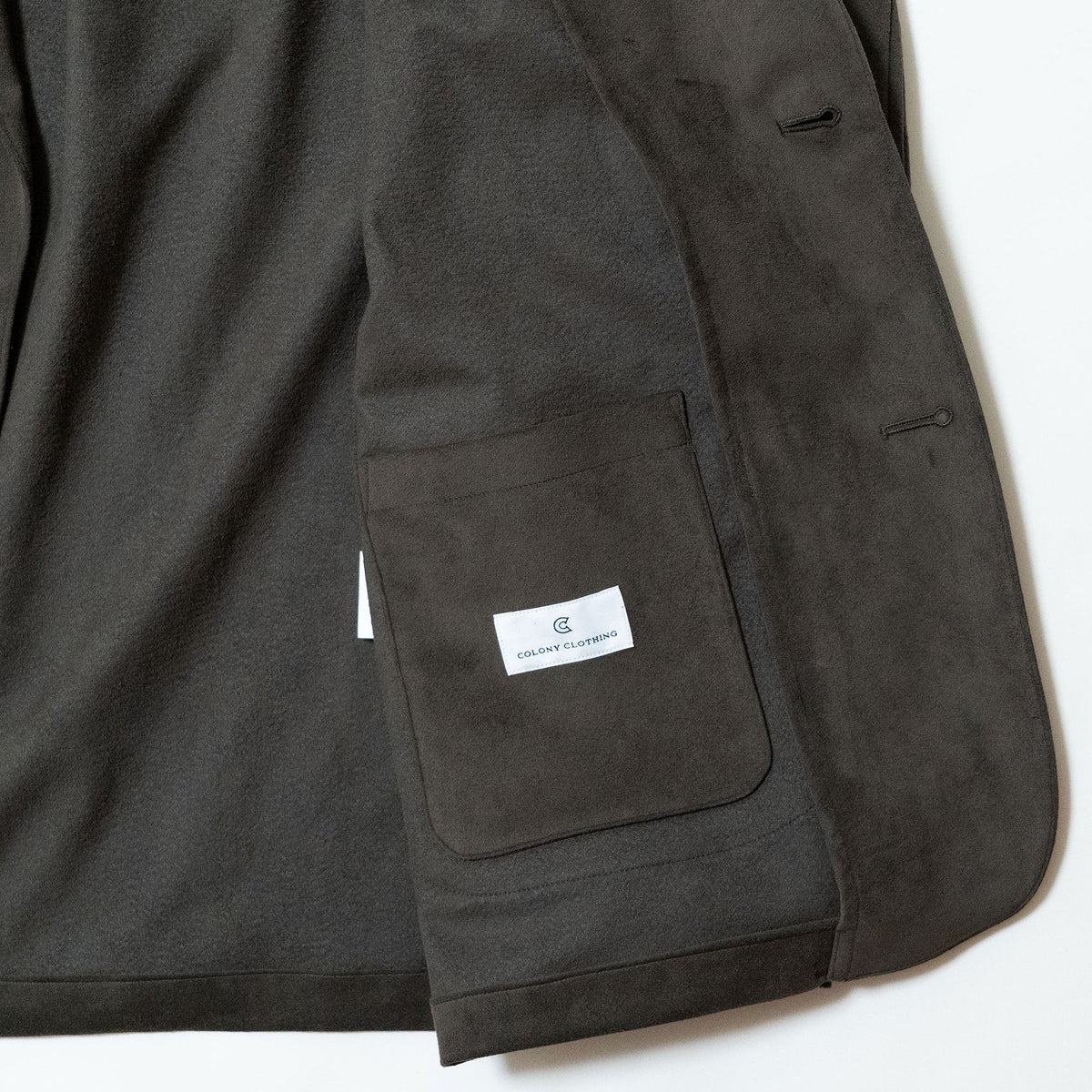 COLONY CLOTHING / SINGLE SHIRT JACKET "BLACK OLIVE" / CC2602-JK01S-01