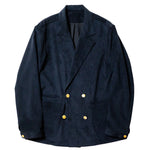 COLONY CLOTHING / DOUBLE BREASTED ULTRASUEDE LOUNGE JACKET / CC2402-JK01WB