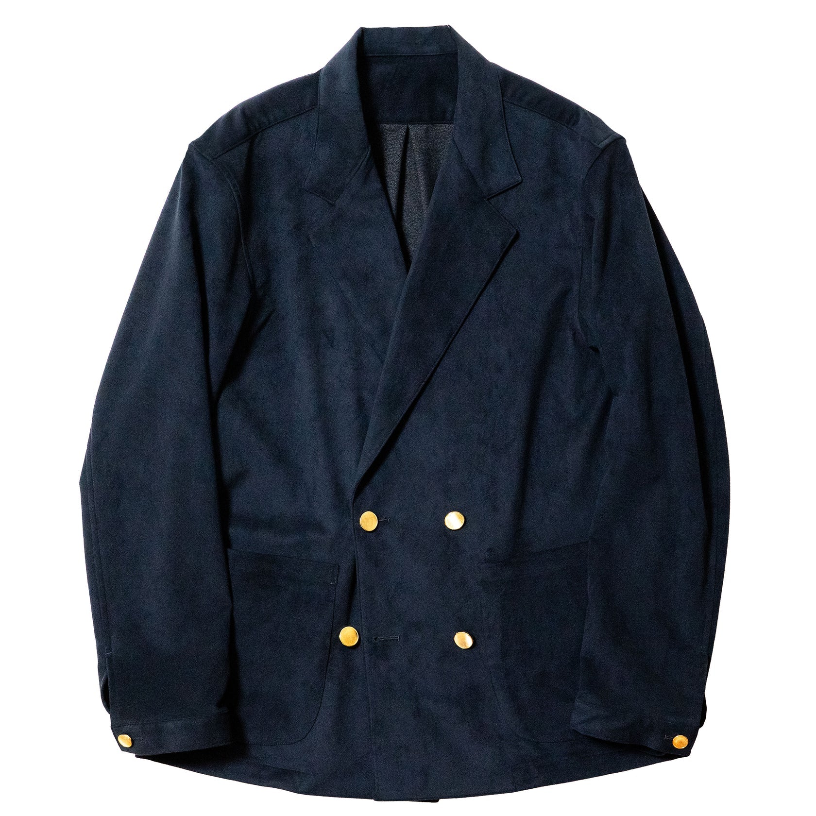 COLONY CLOTHING / DOUBLE BREASTED ULTRASUEDE LOUNGE JACKET / CC2402-JK01WB