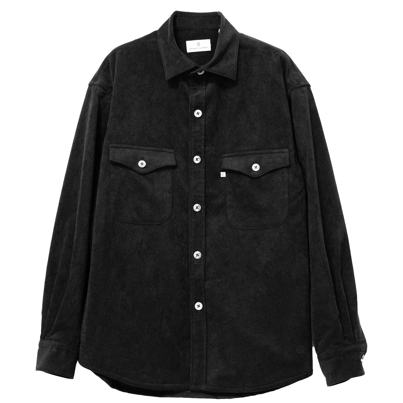 COLONY CLOTHING / ULTRASUEDE DOUBLE POCKET SHIRT / CC2402-SH04