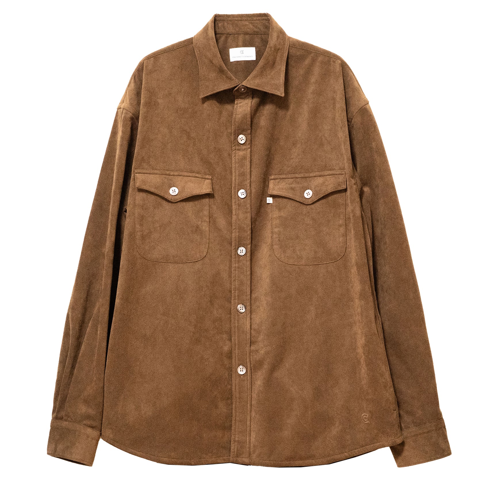 COLONY CLOTHING / ULTRASUEDE DOUBLE POCKET SHIRT / CC2402-SH04