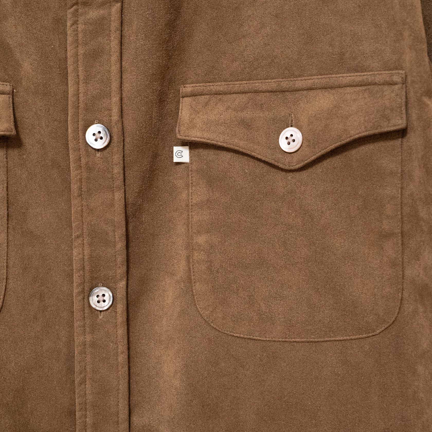COLONY CLOTHING / ULTRASUEDE DOUBLE POCKET SHIRT / CC2402-SH04