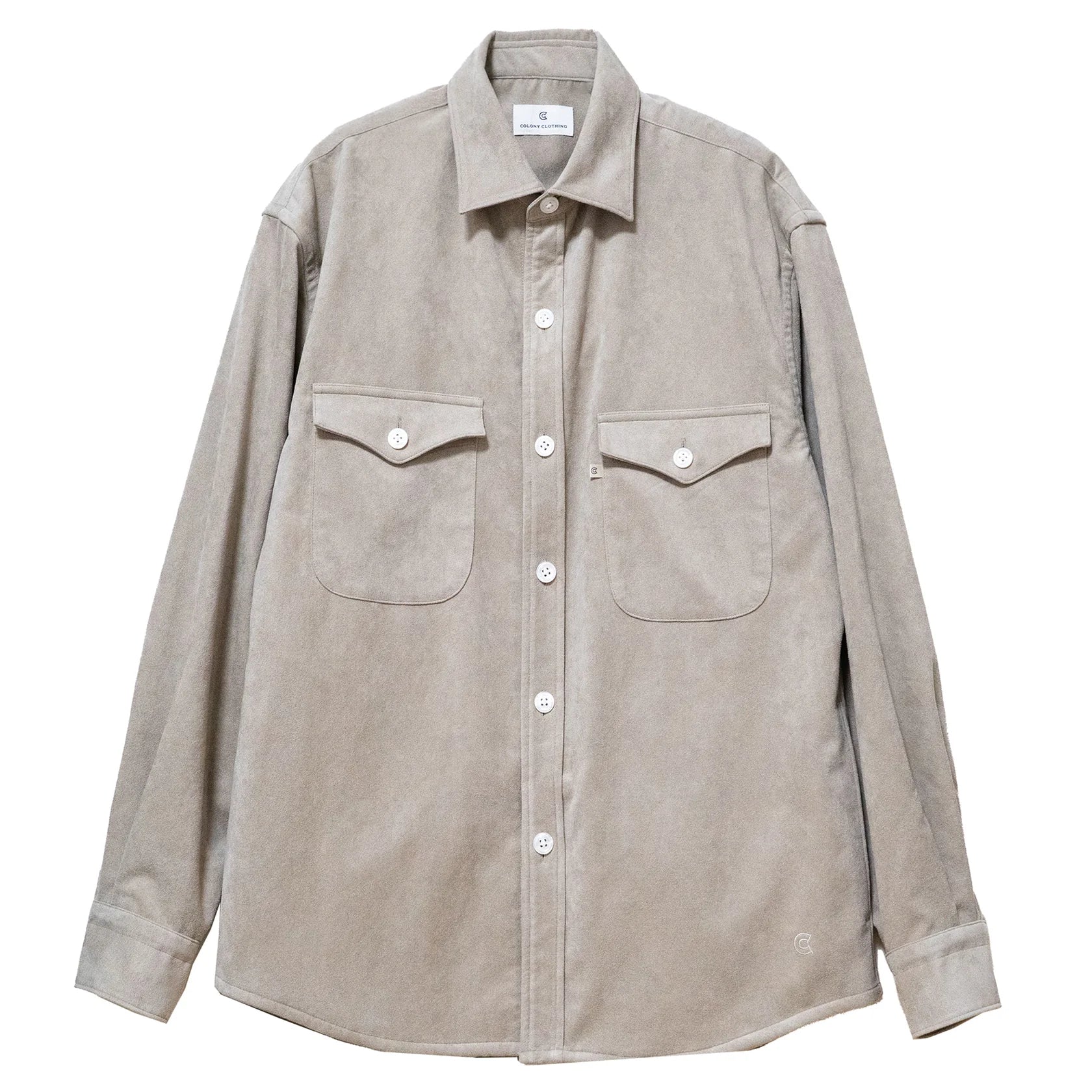 COLONY CLOTHING / ULTRASUEDE DOUBLE POCKET SHIRT / CC2402-SH04