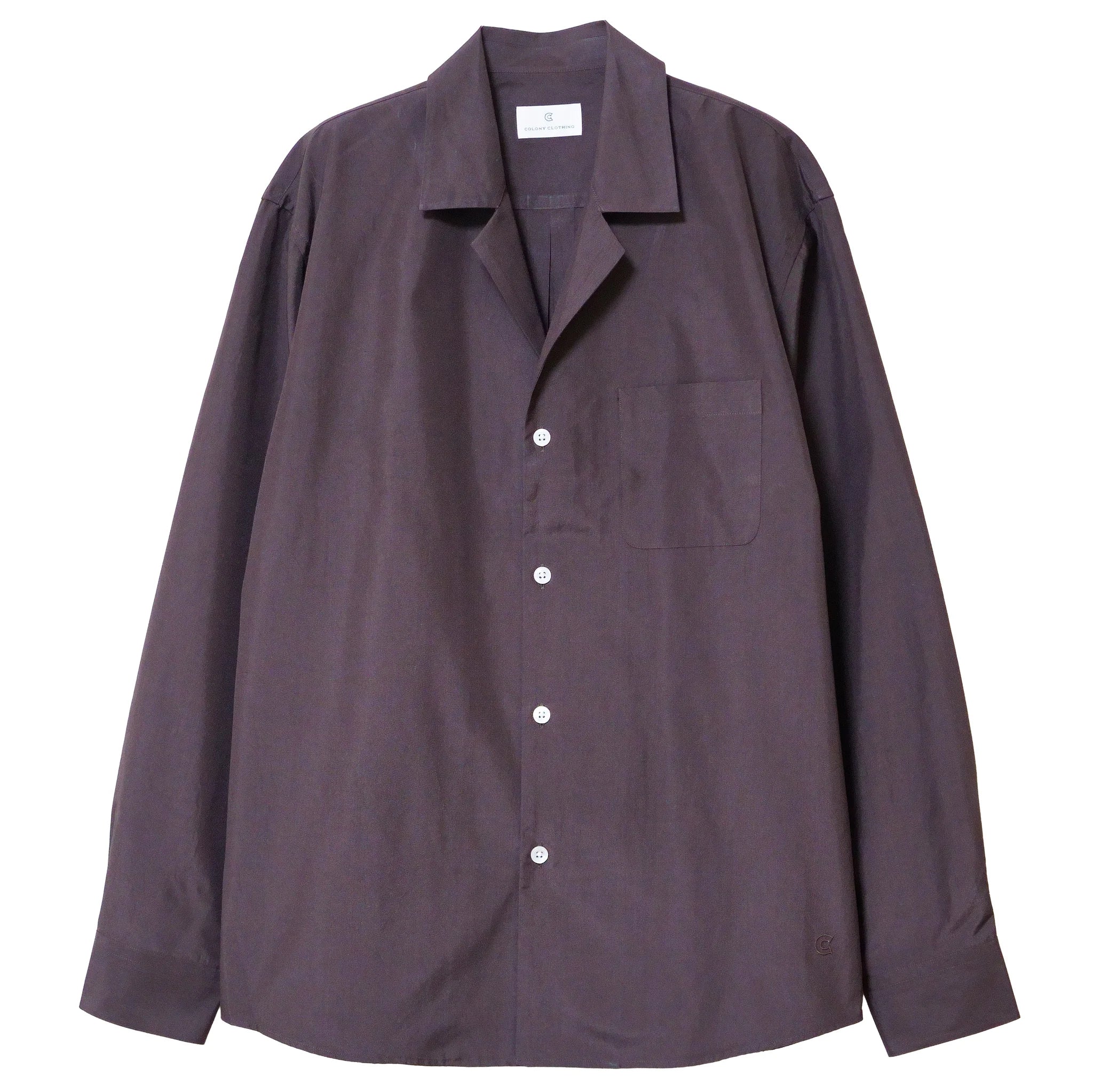 COLONY CLOTHING / OPEN COLLAR SHIRT / CC2601-SH01-07