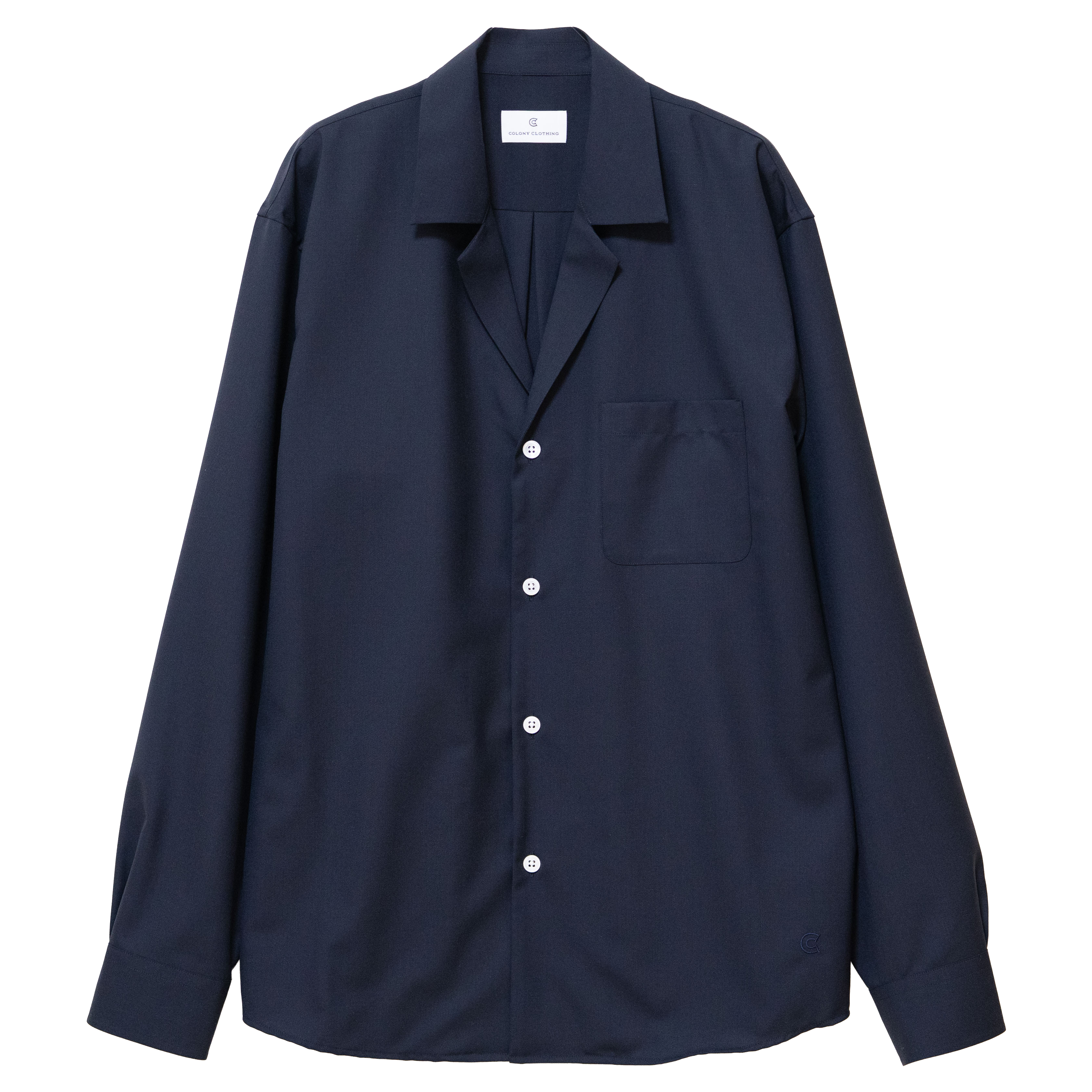 COLONY CLOTHING / OPEN COLLAR SHIRT / CC2601-SH01-03
