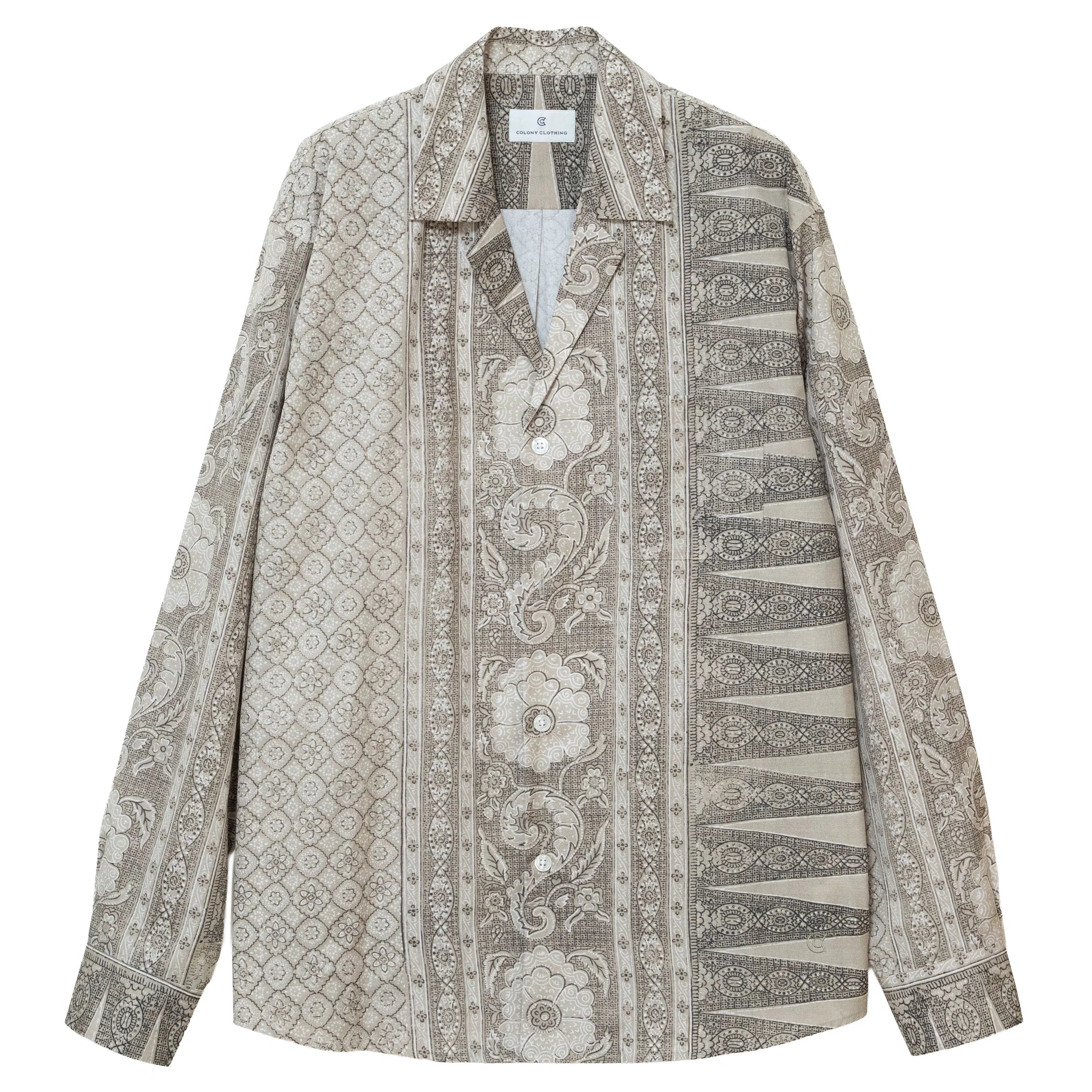 COLONY CLOTHING / OPEN COLLAR SHIRT / CC2601-SH01-01