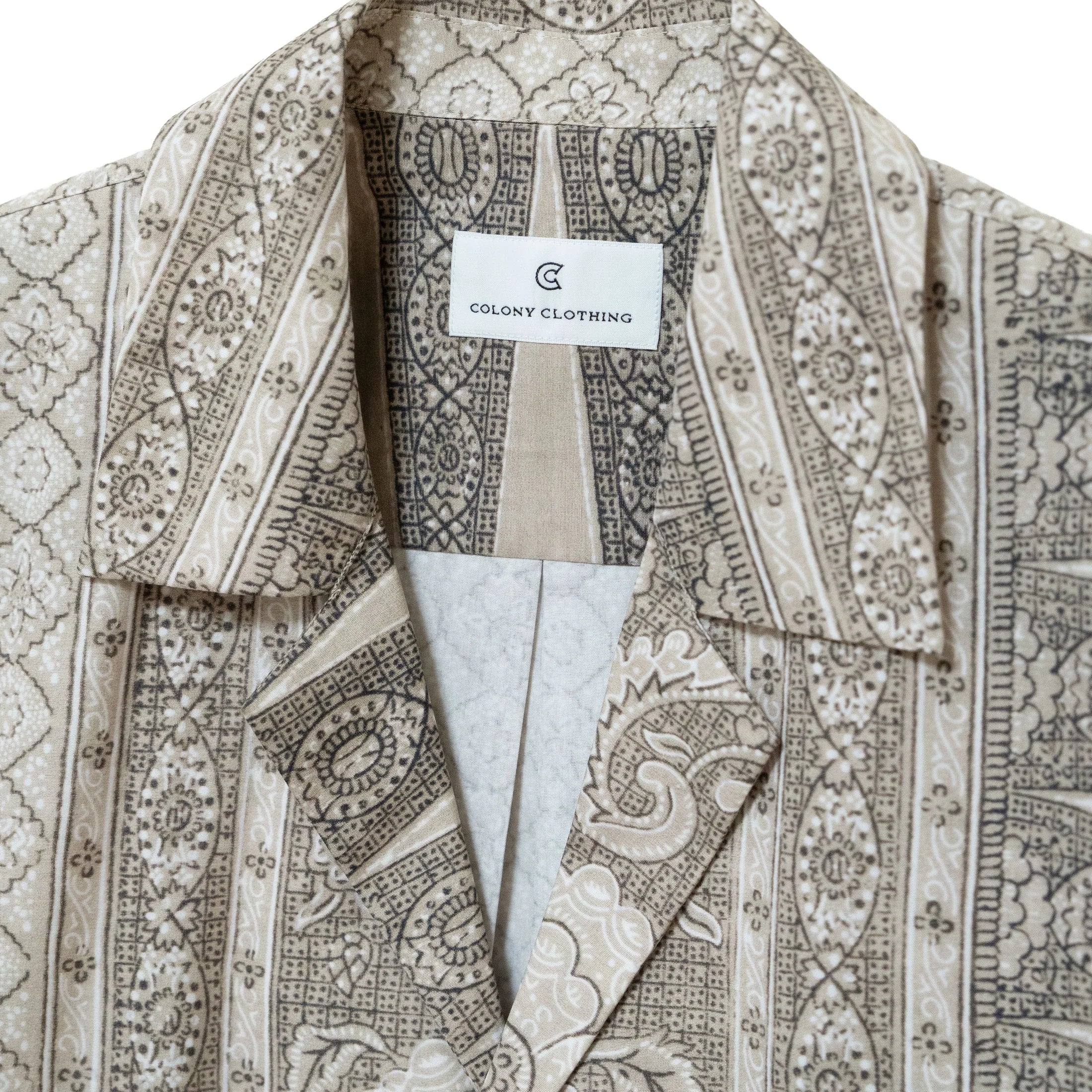 COLONY CLOTHING / OPEN COLLAR SHIRT / CC2601-SH01-01