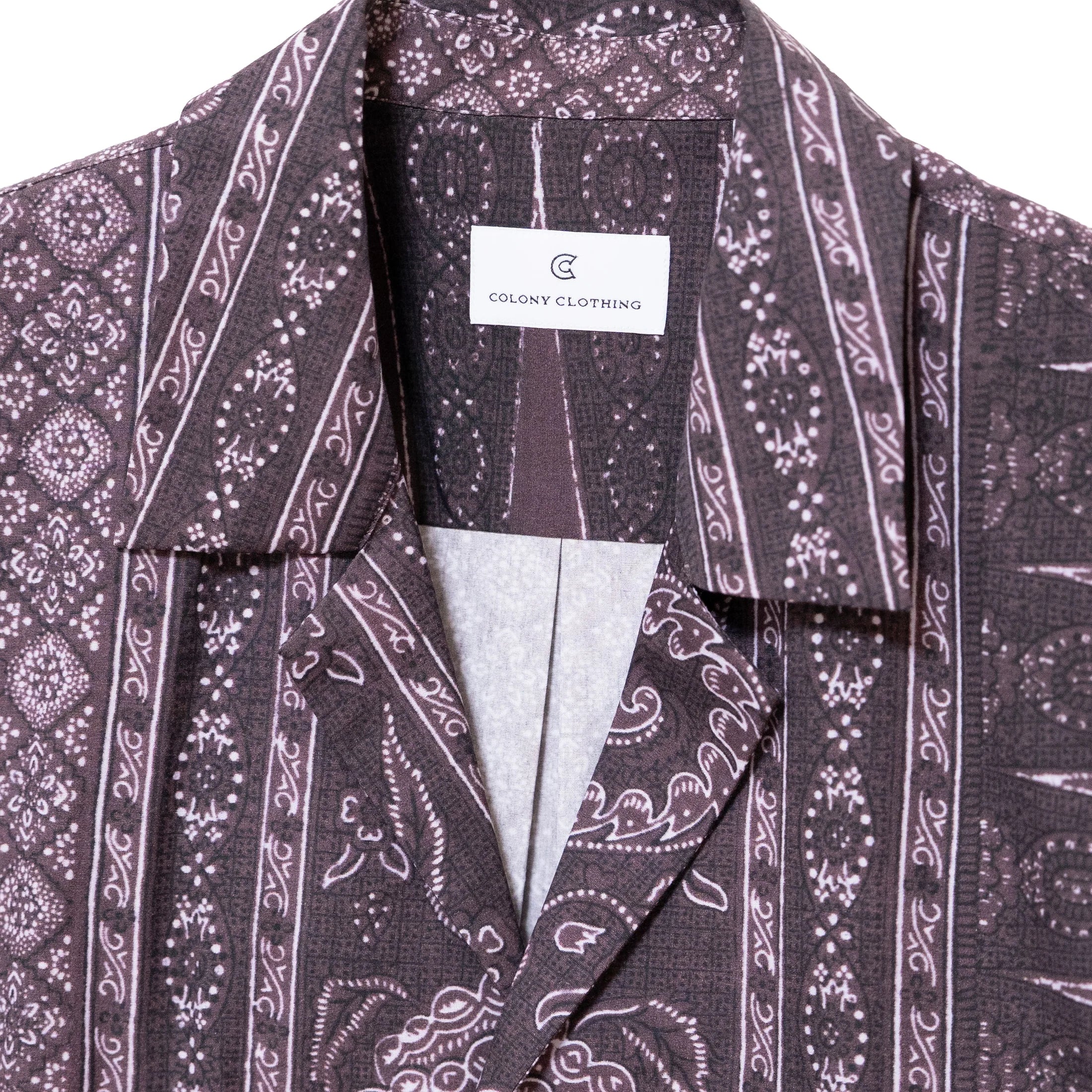 COLONY CLOTHING / OPEN COLLAR SHIRT / CC2601-SH01-01