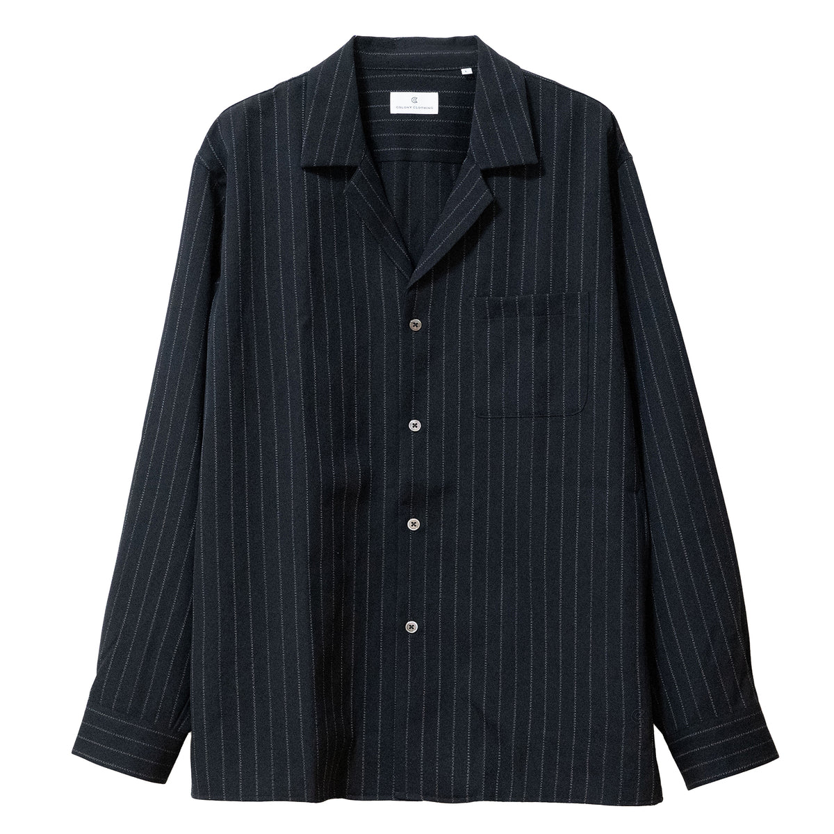 COLONY CLOTHING / OPEN COLLAR SHIRT / CC2602-SH01-04