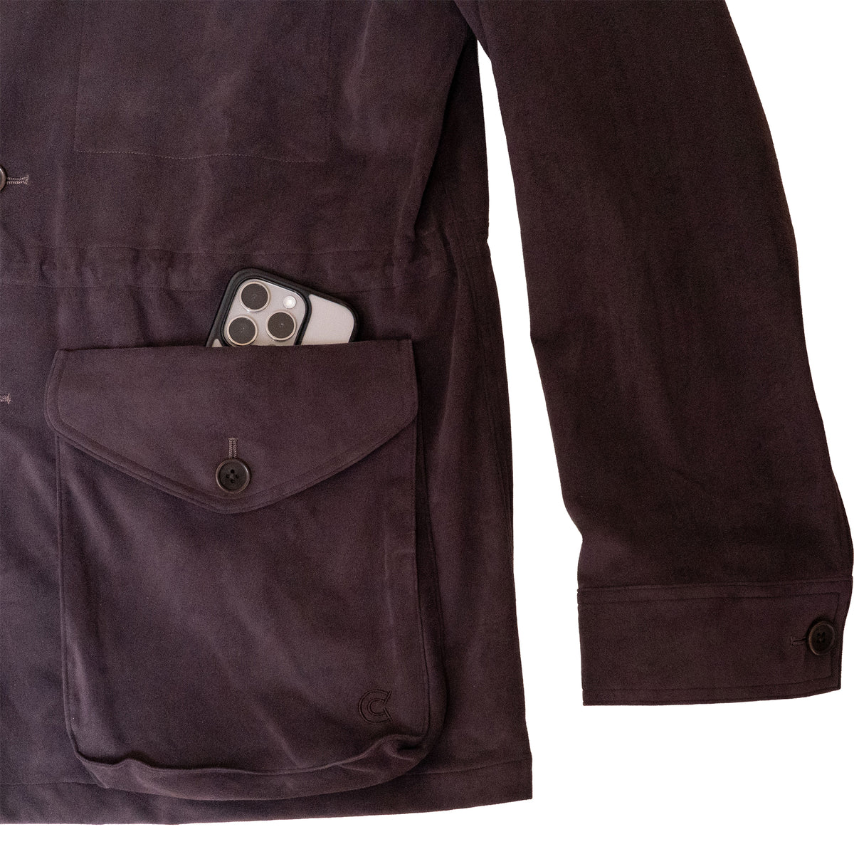 COLONY CLOTHING / ULTRASUEDE SAFARI JACKET / CC2502-JK05-01