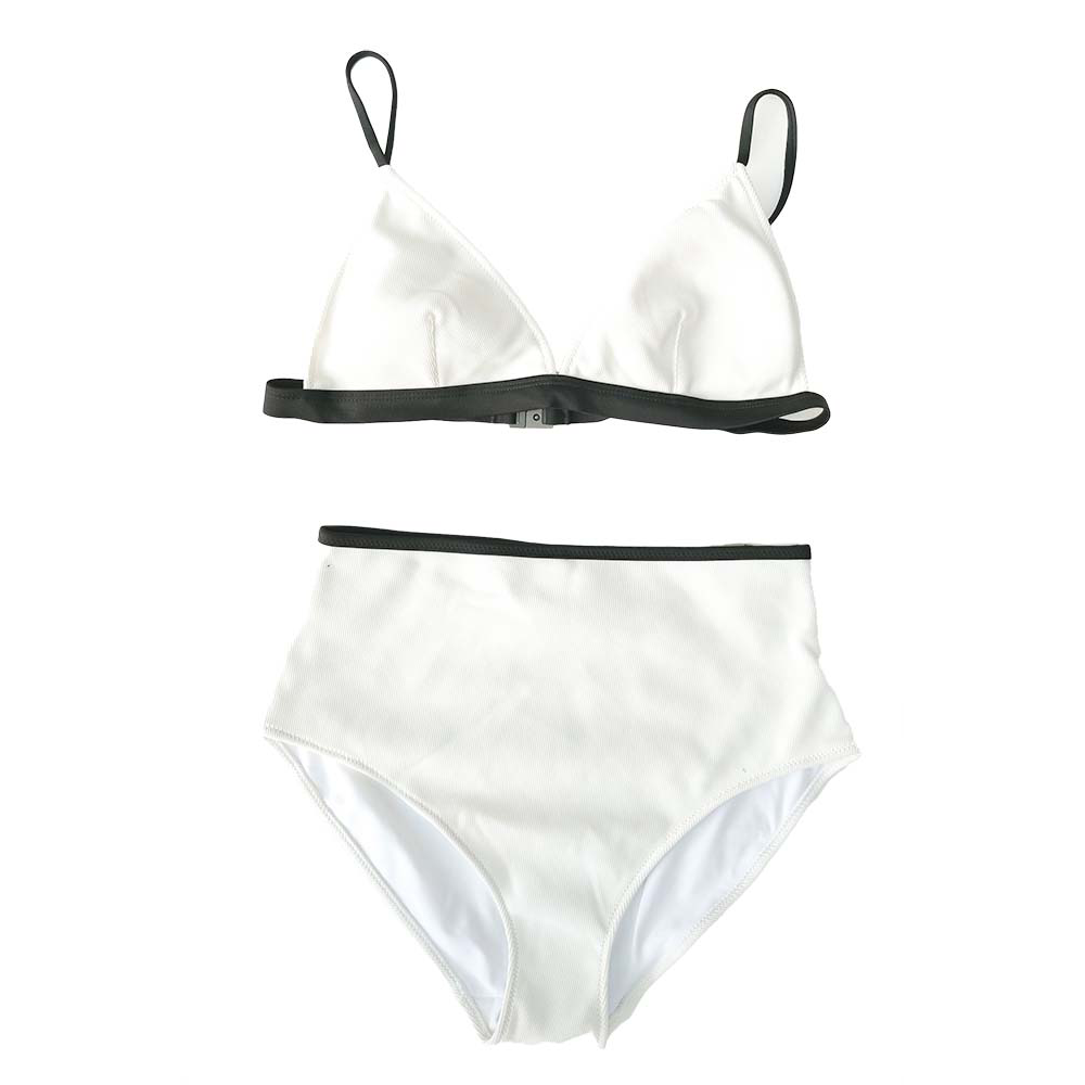 DAZE DAYZ / WHITE BIKINI SET HIGH WAIST