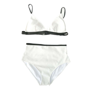 DAZE DAYZ / WHITE BIKINI SET HIGH WAIST