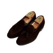 ALDEN 666 TASSEL MOCCASIN DARK BROWN SUEDE