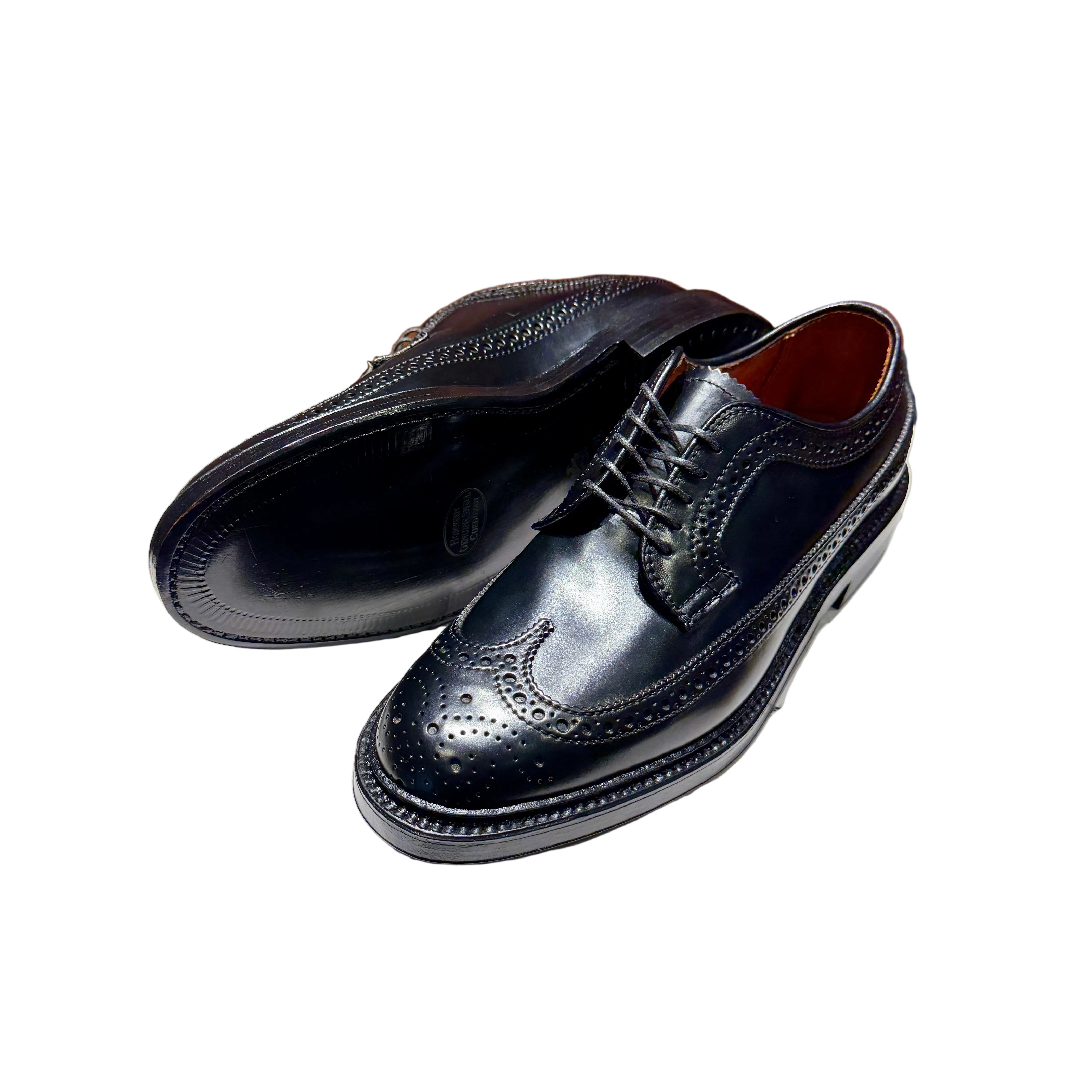 ALDEN 9751 LONG WING BLUCHER BLACK SHELL CORDOVAN