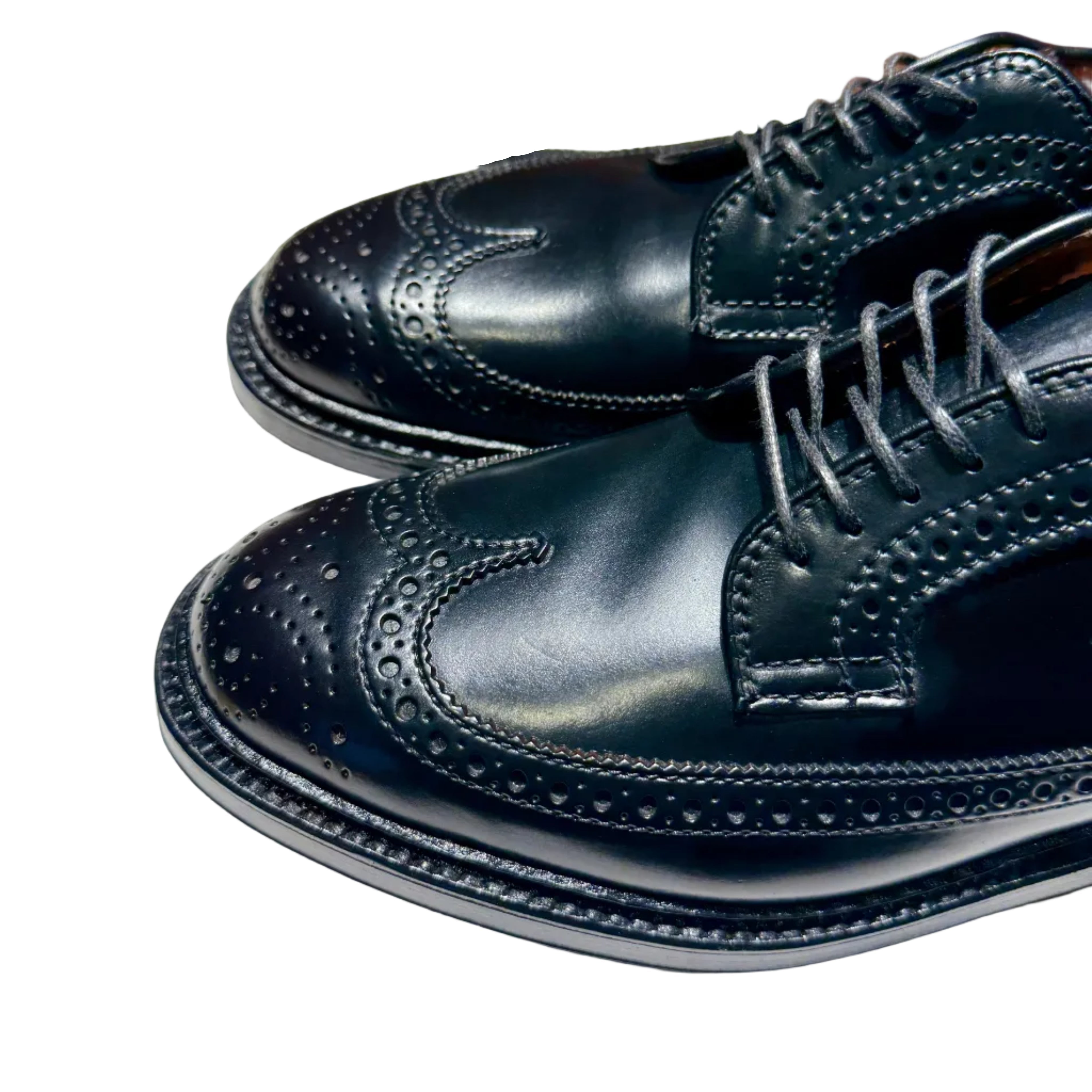 ALDEN 9751 LONG WING BLUCHER BLACK SHELL CORDOVAN