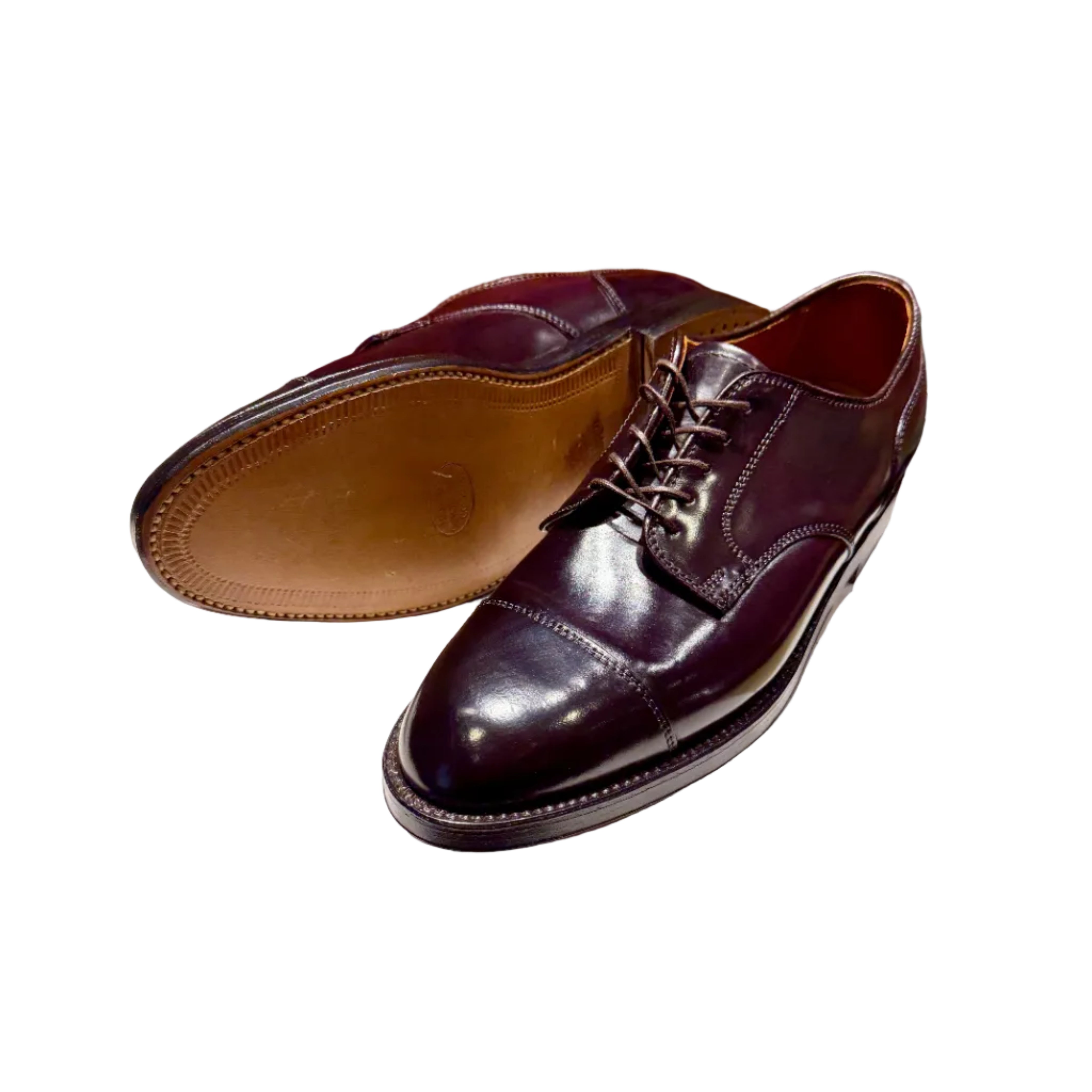 ALDEN 2160 CAP TOE BLUCHER COL 8 SHELL CORDOVAN