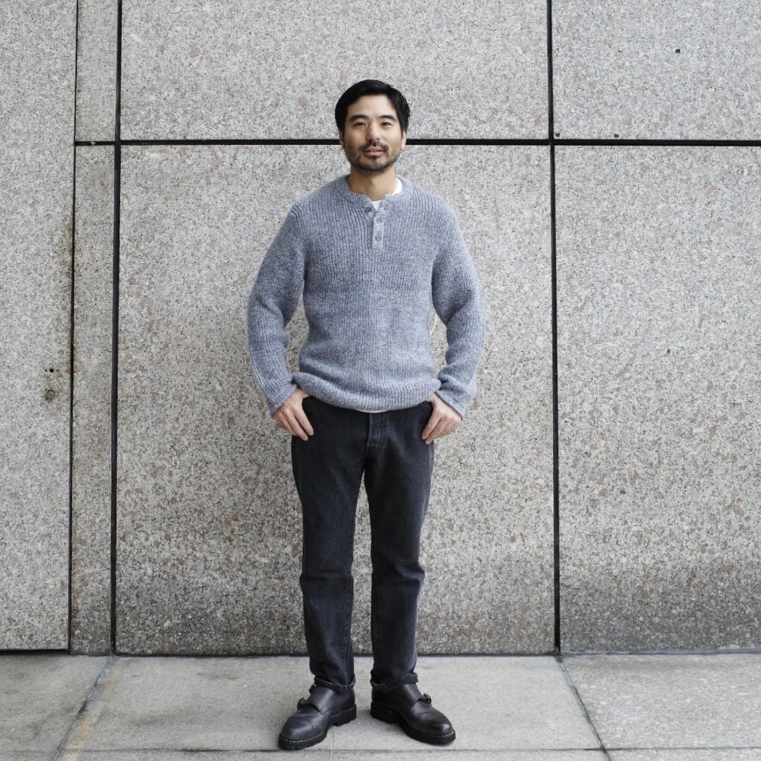 COLONY CLOTHING / HENLEY KNIT / CC2202-KN02