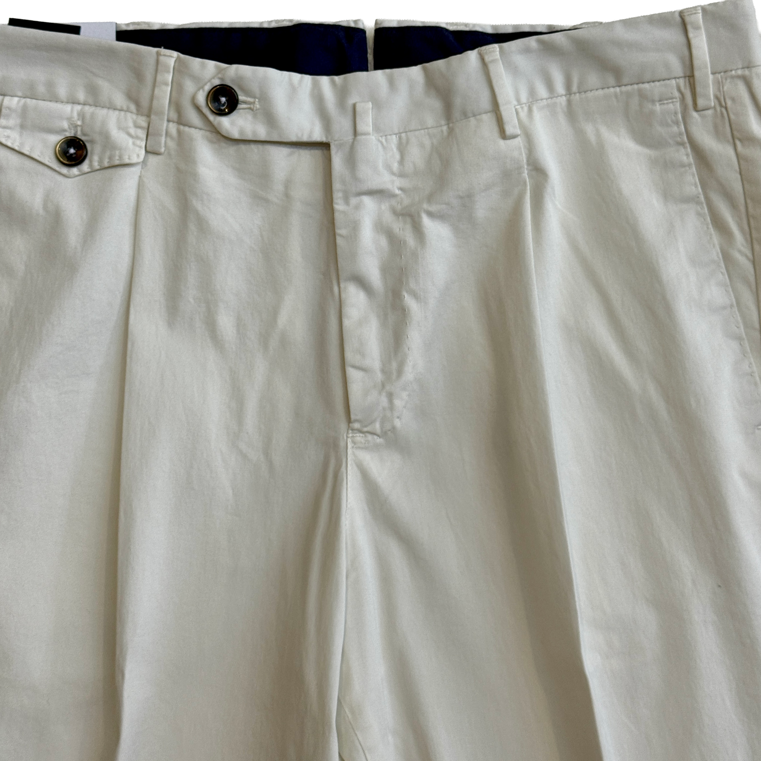 PT TORINO / COTTON TROUSERS / Y015 WHITE