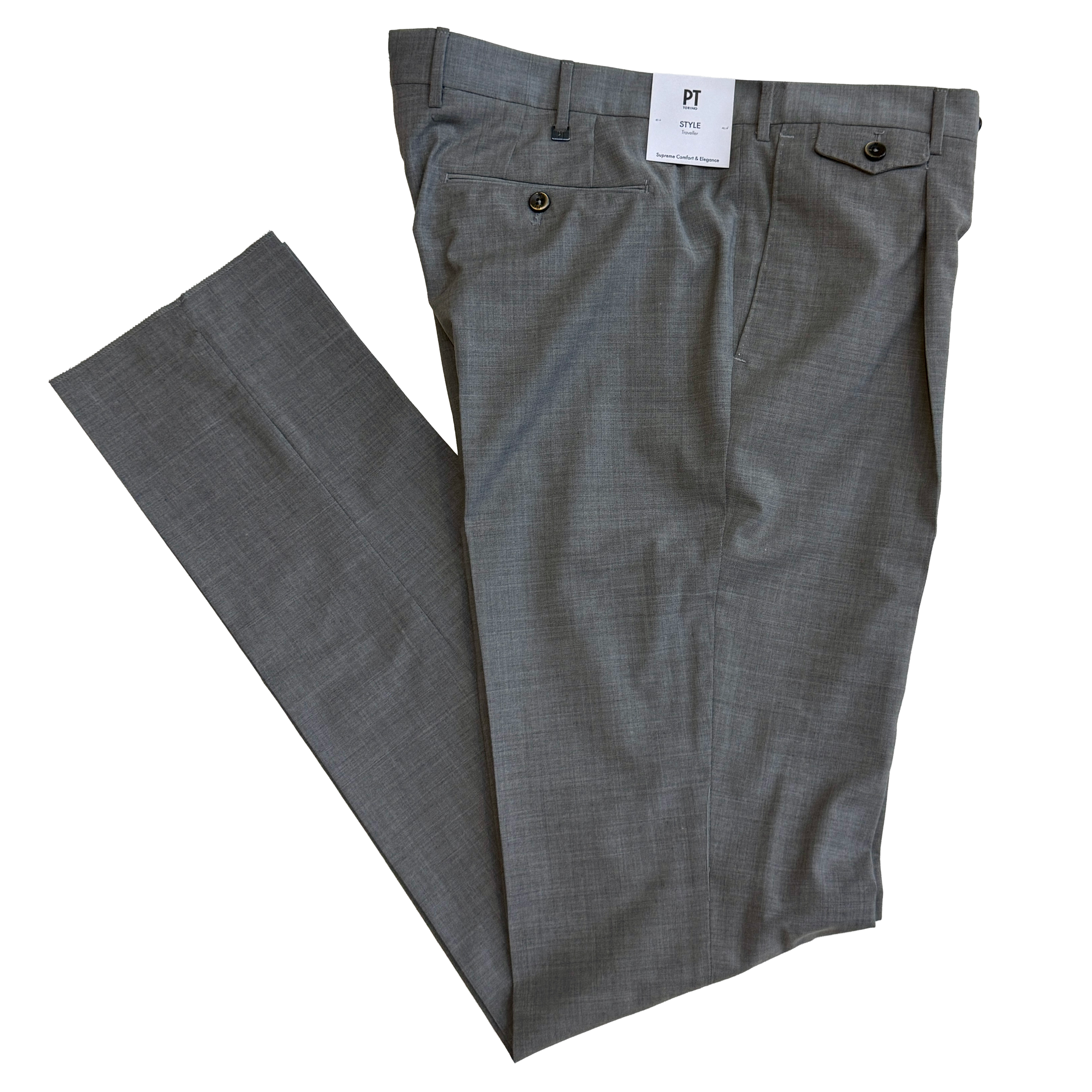 PT TORINO / WOOL TROUSERS / 0220 GREY