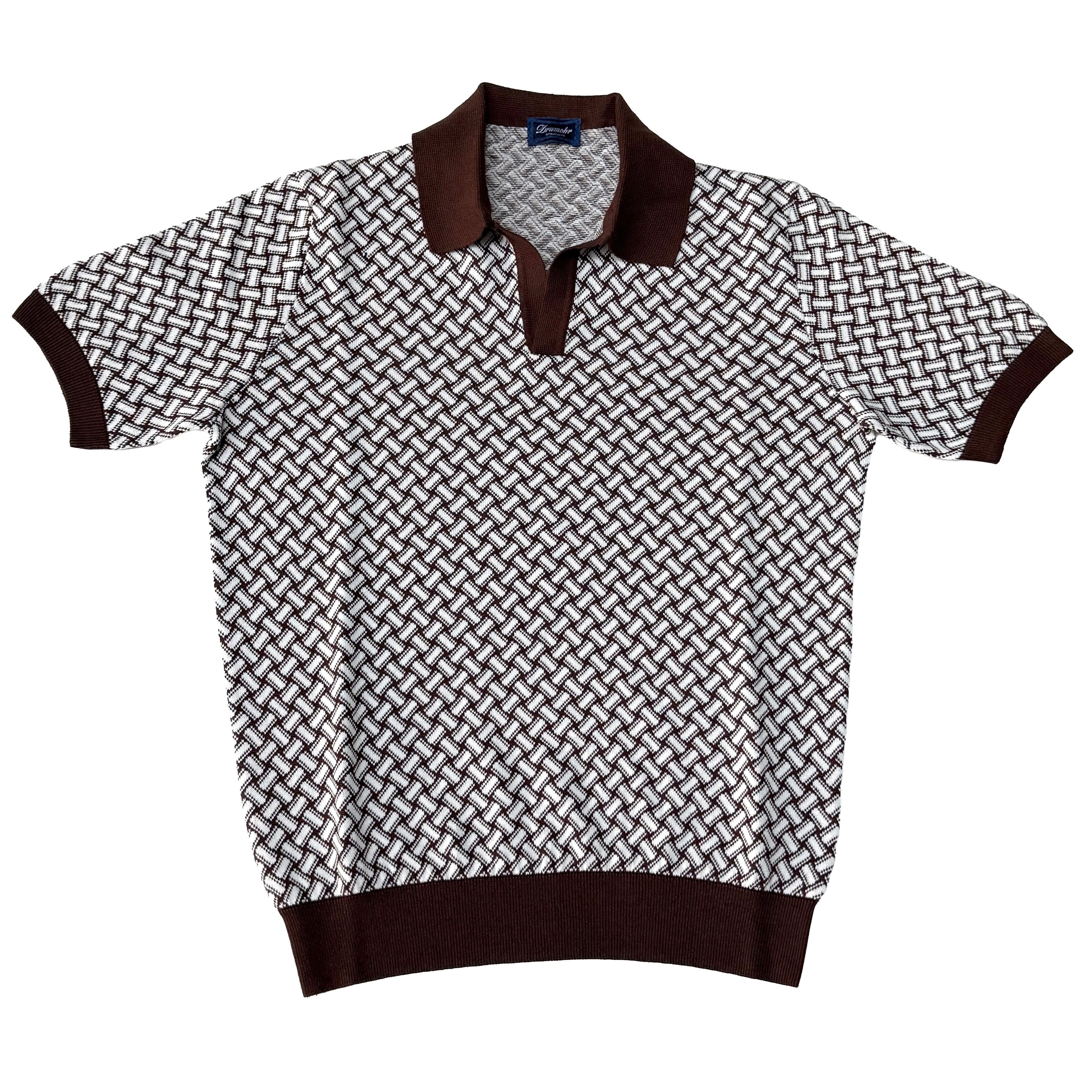 DRUMOHR / COTTON LINEN BISCOTTI SKIPPER POLO / D9LZ146N - B29