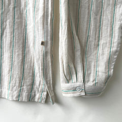 COLONY CLOTHING /  STRIPE STAND COLLAR SHIRT  / CC2401-SH06-01