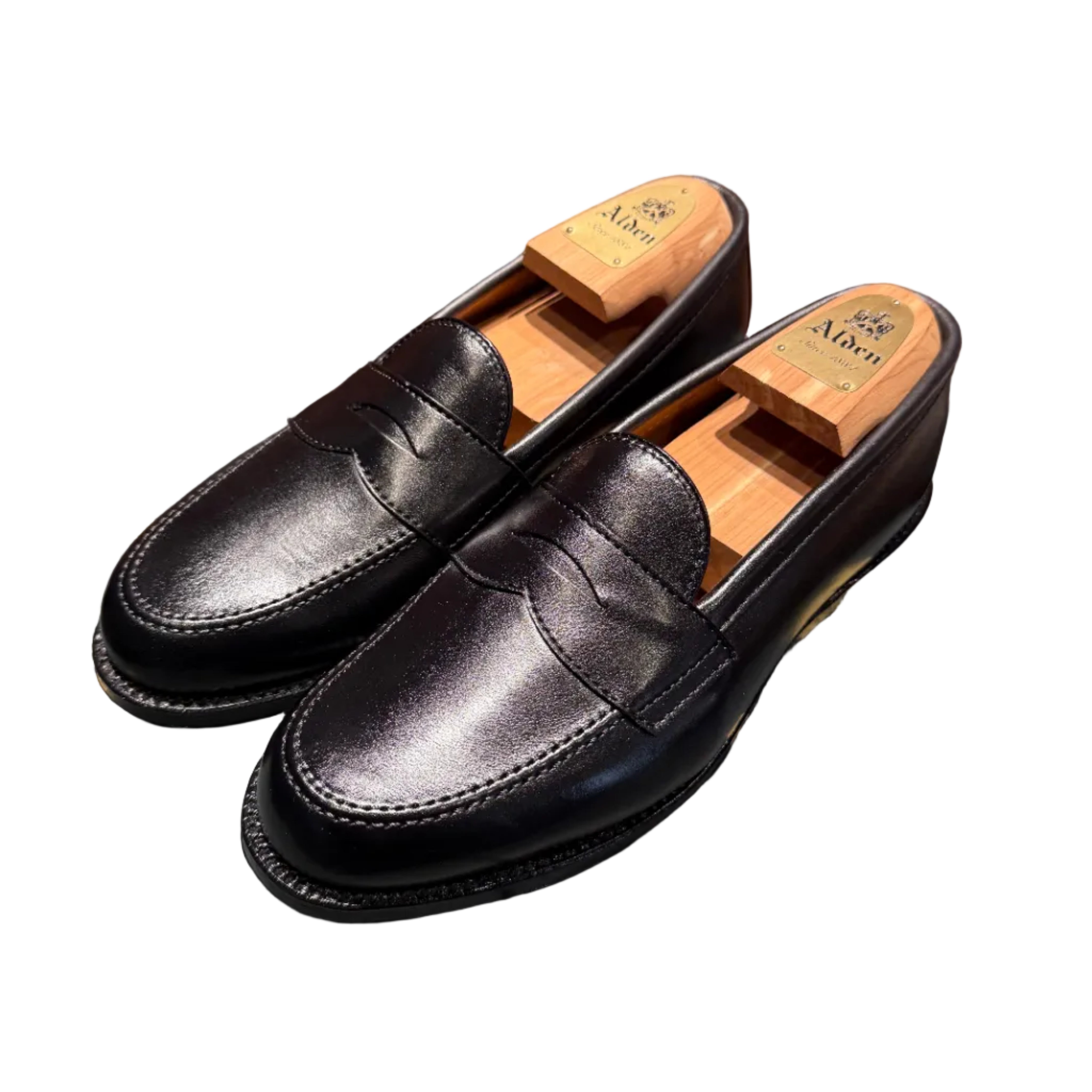 ALDEN 9827 BLACK CALF LEISURE PENNY LOAFER