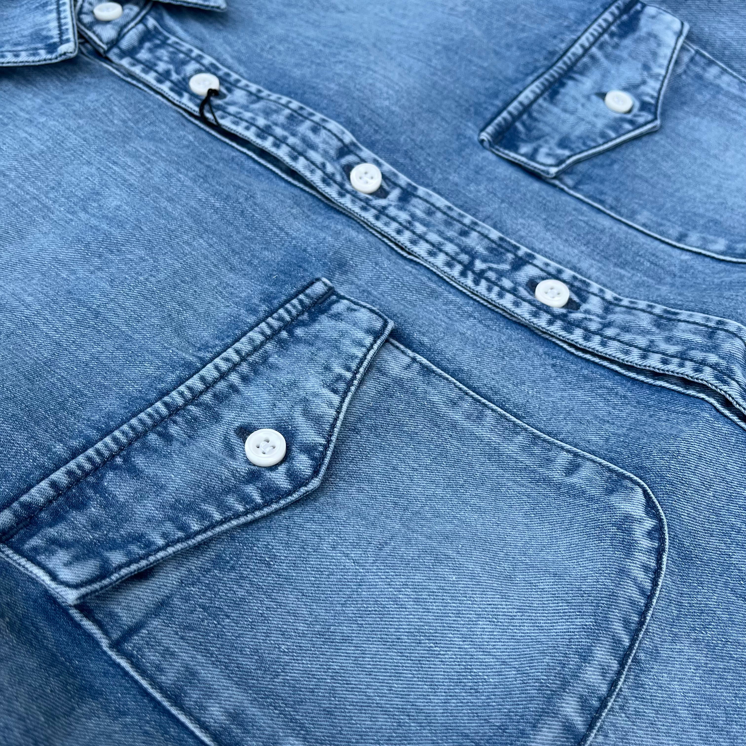 AKIKO OGAWA X COLONY CLOTHING / UNISEX DENIM SHIRT SHC-4002M