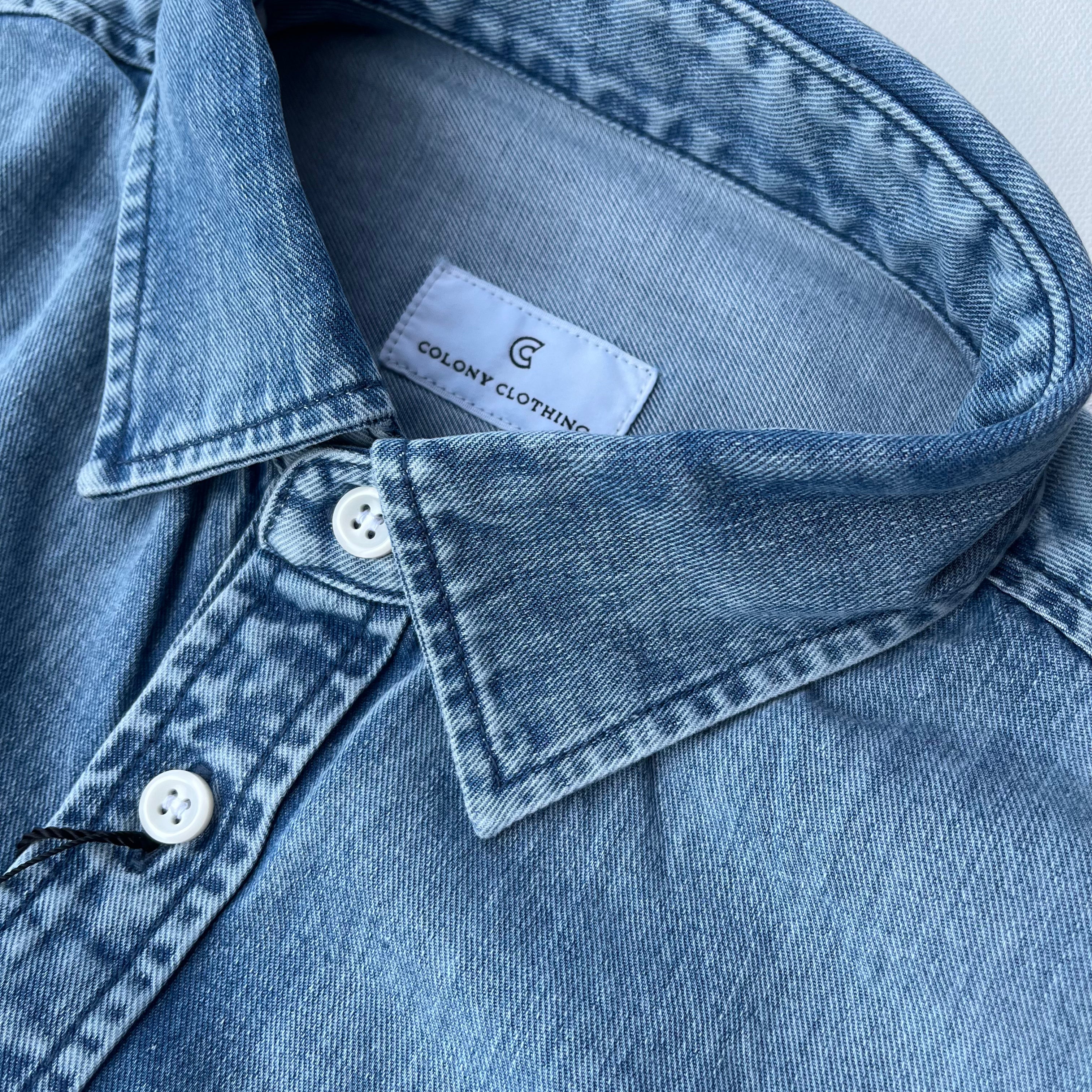 AKIKO OGAWA X COLONY CLOTHING / UNISEX DENIM SHIRT SHC-4002M