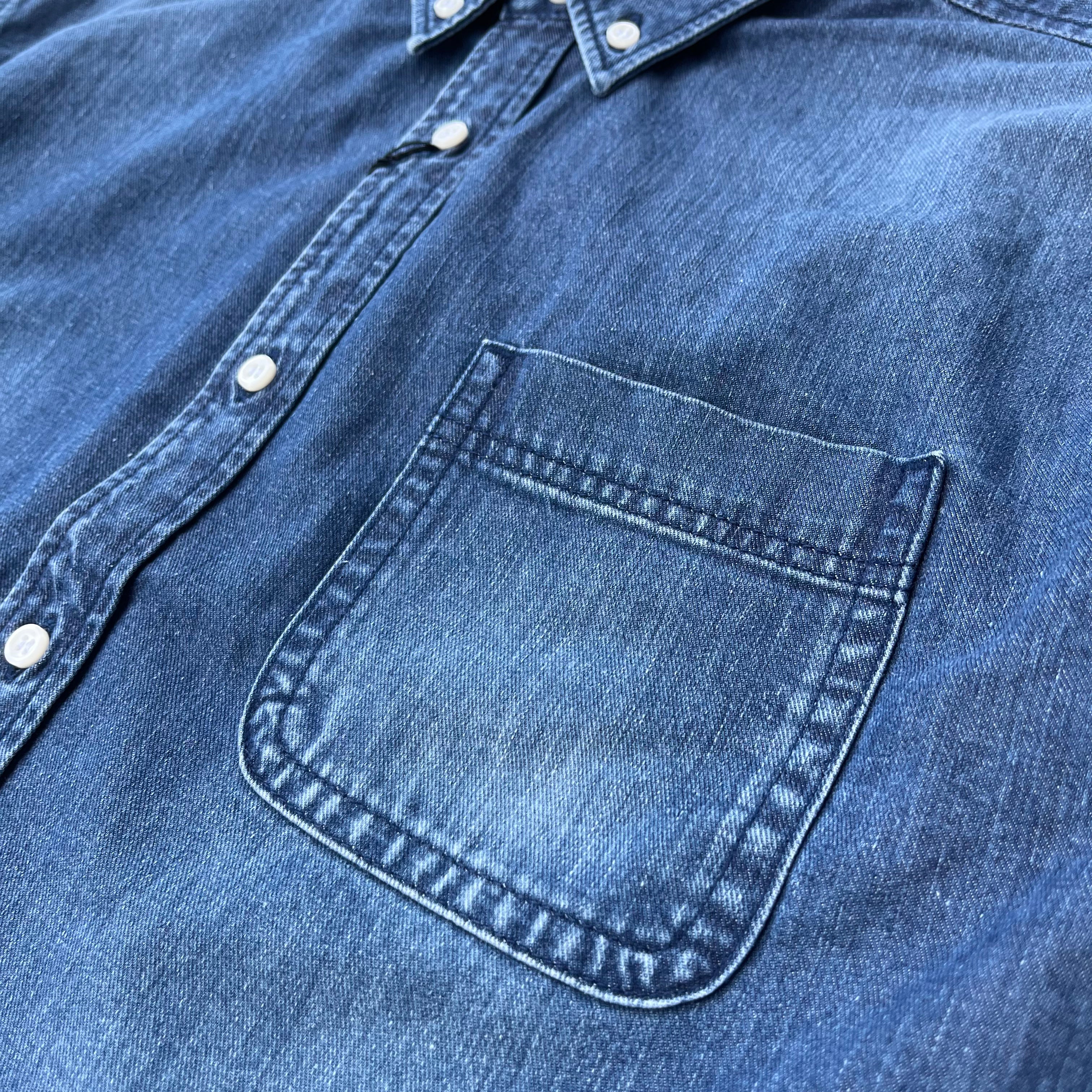 AKIKO OGAWA X COLONY CLOTHING / LADIES CROPPED DENIM SHIRT SHC-4001