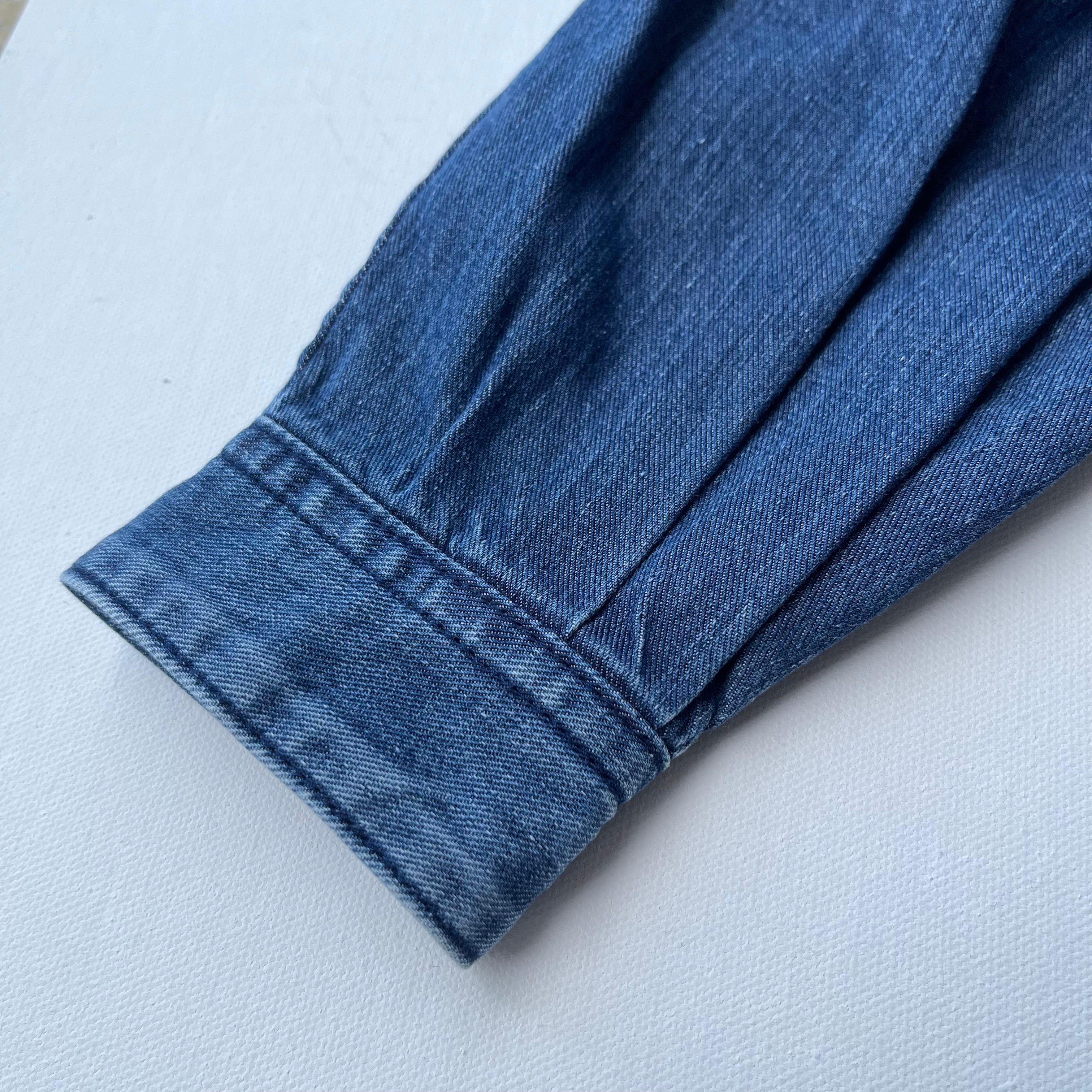 AKIKO OGAWA X COLONY CLOTHING / LADIES CROPPED DENIM SHIRT SHC-4001