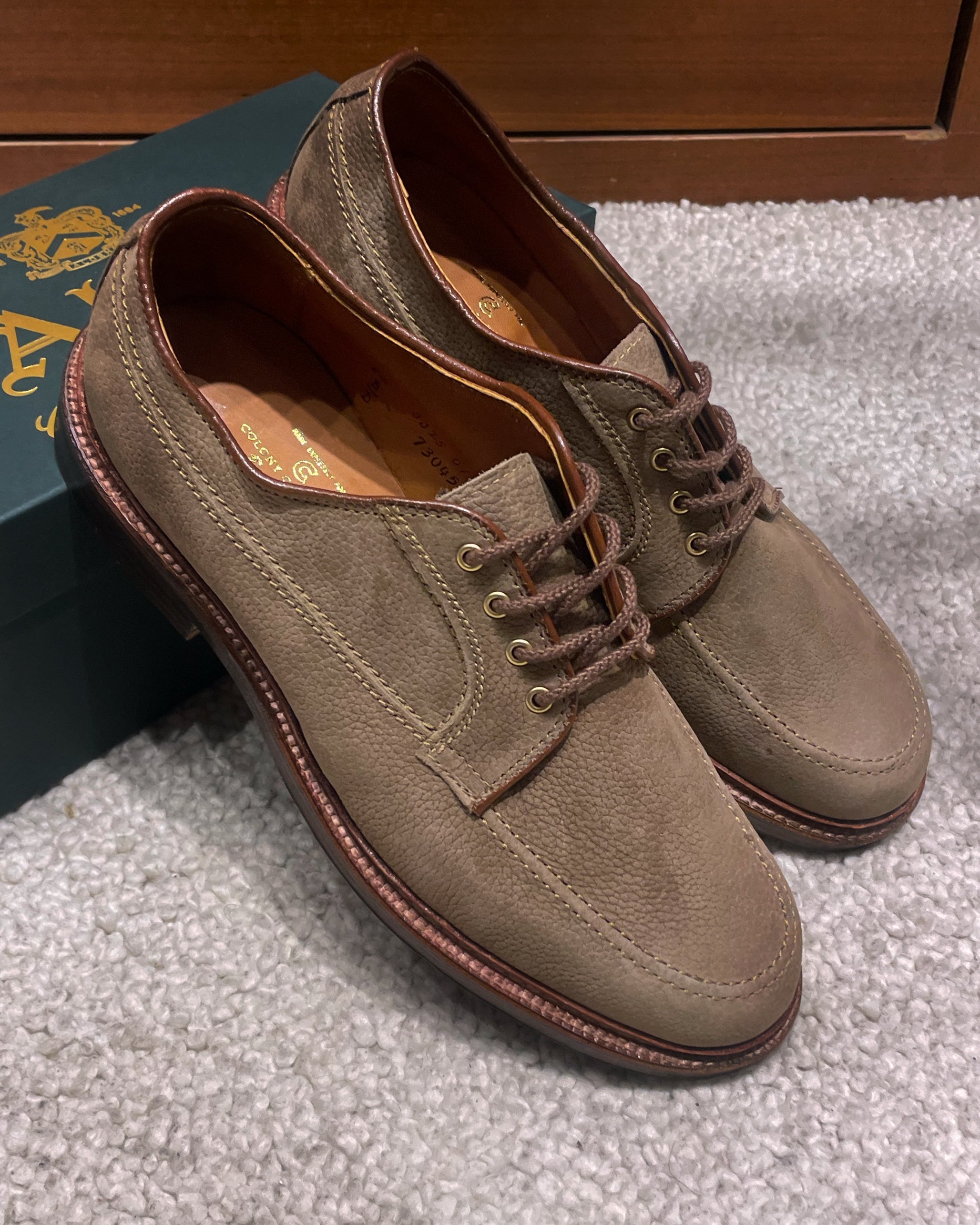 ALDEN 73045 RANGER MOCCASIN CLAY NUBUCK GRAIN