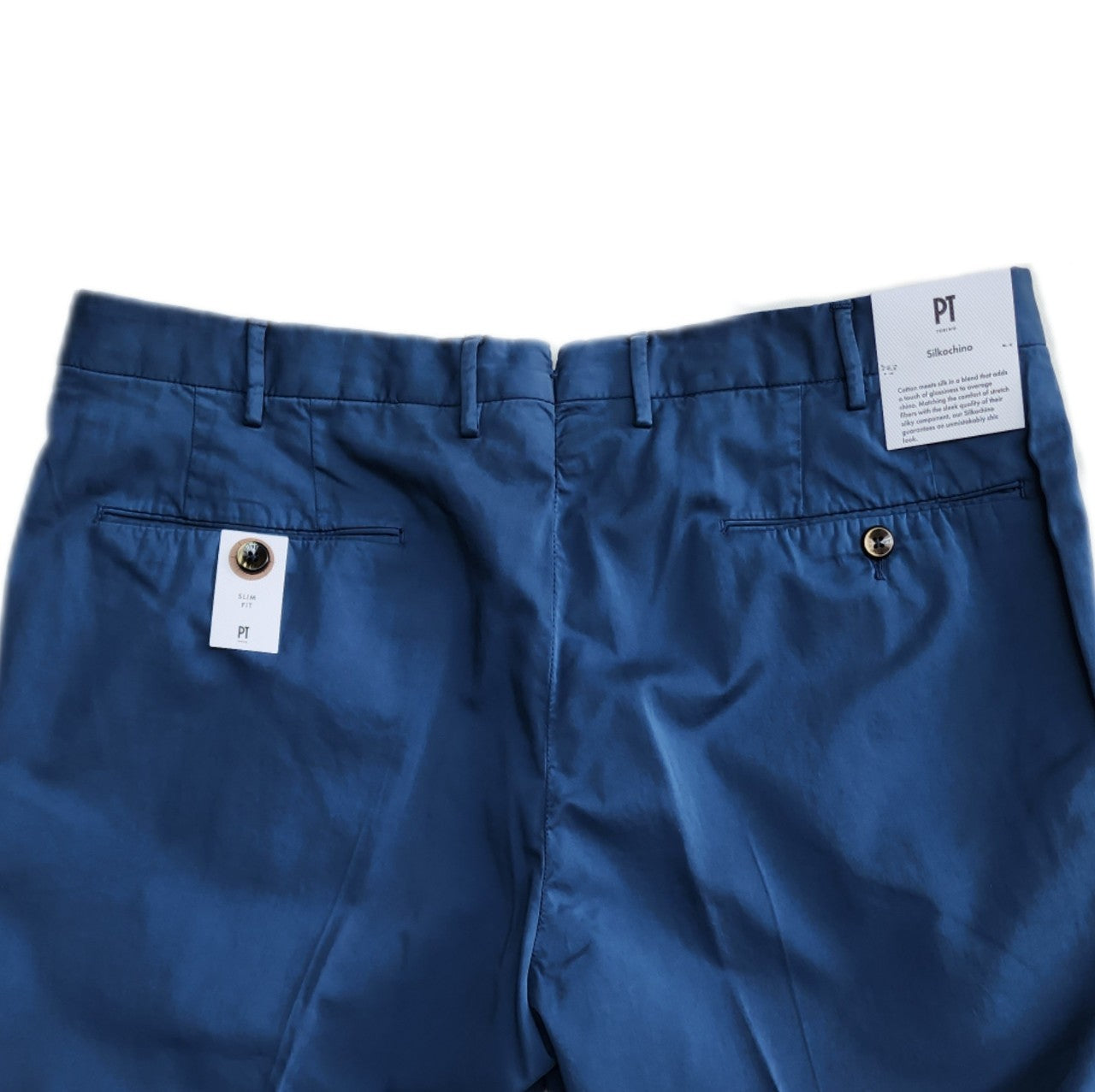 PT TORINO / SILK COTTON CHINO (BLUE)