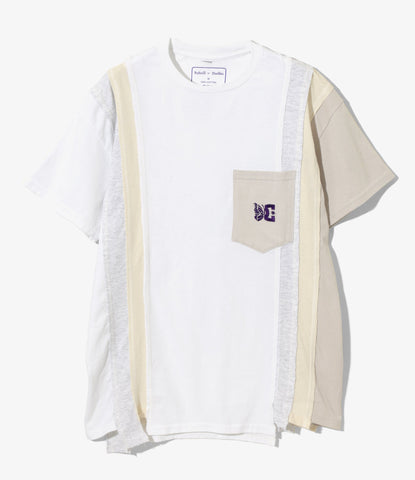 NEEDLES x DC SHOE / 7 Cuts S/S Tee - Solid / Fade